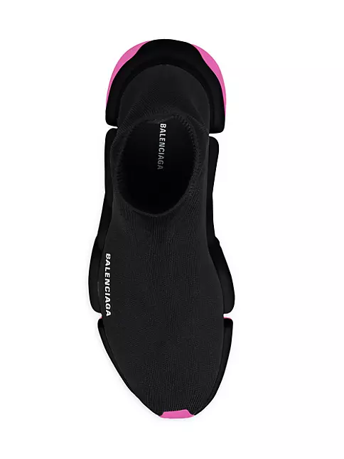 Balenciaga Black Knit Speed Clear Sole Sneakers Size 45 Balenciaga | The  Luxury Closet