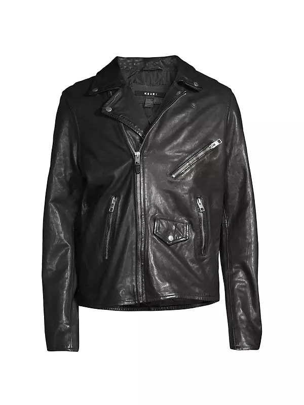 Shop Ksubi Capitol Leather Moto Jacket | Saks Fifth Avenue