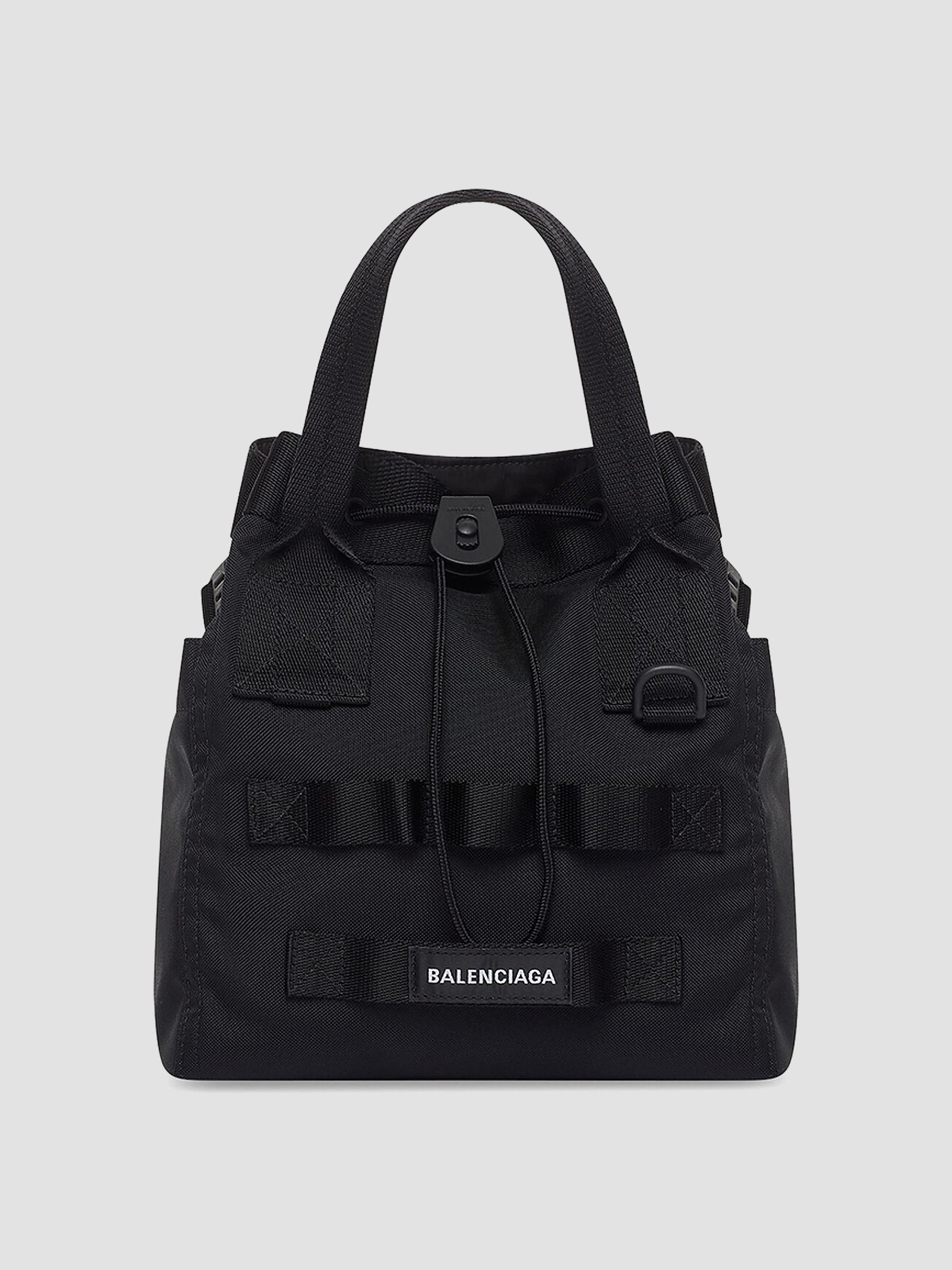 Balenciaga Men's Army  Tote Bag - Black | Thumbnail 5