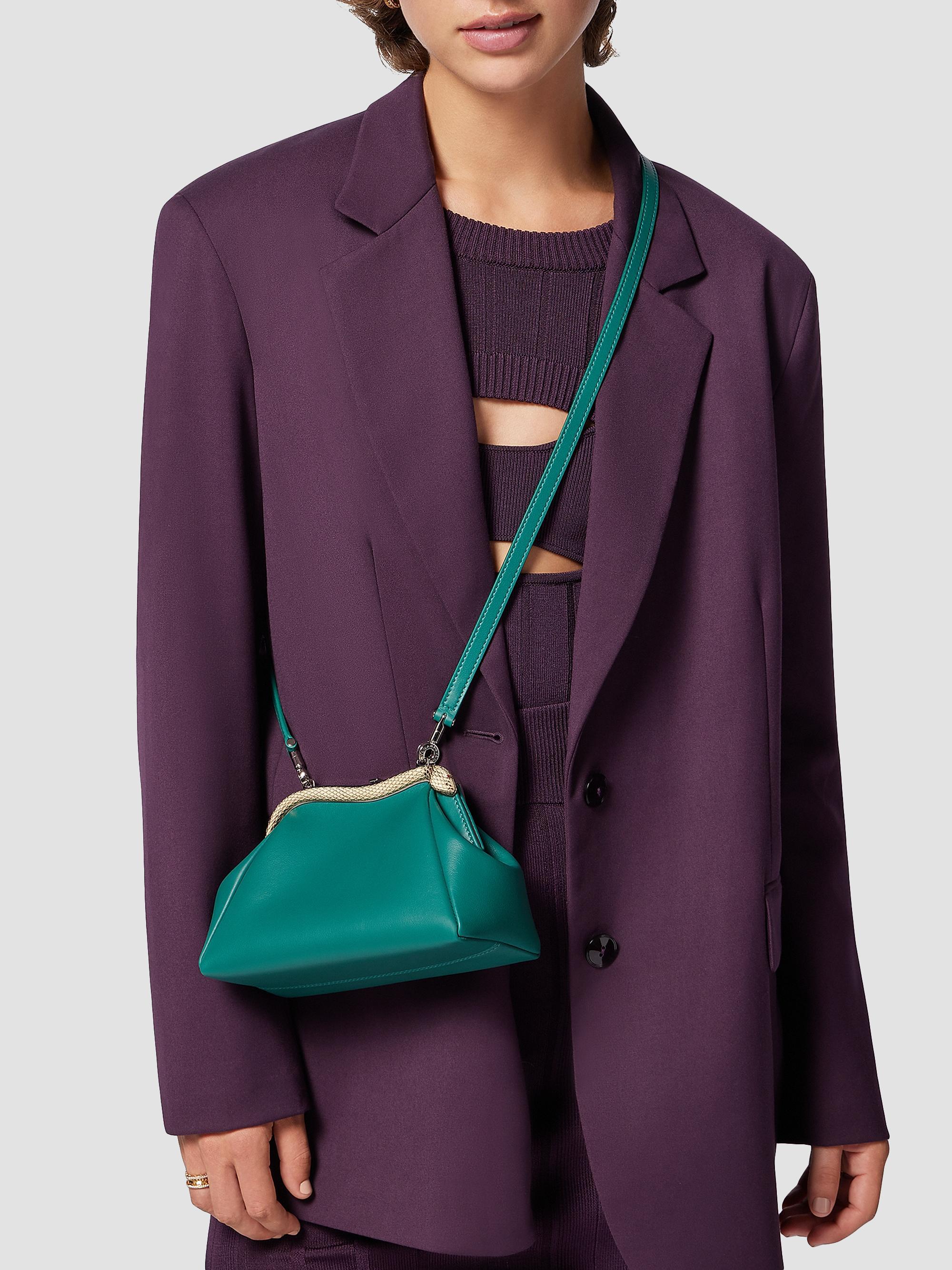 BVLGARI Serpenti Forever Leather Clutch | Saks Fifth Avenue