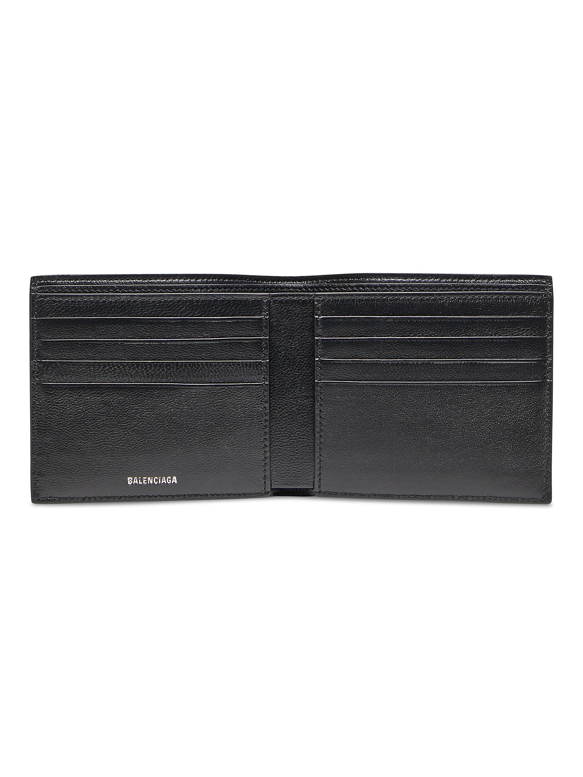 Balenciaga Signature Square Folded Wallet BB Monogram Coated