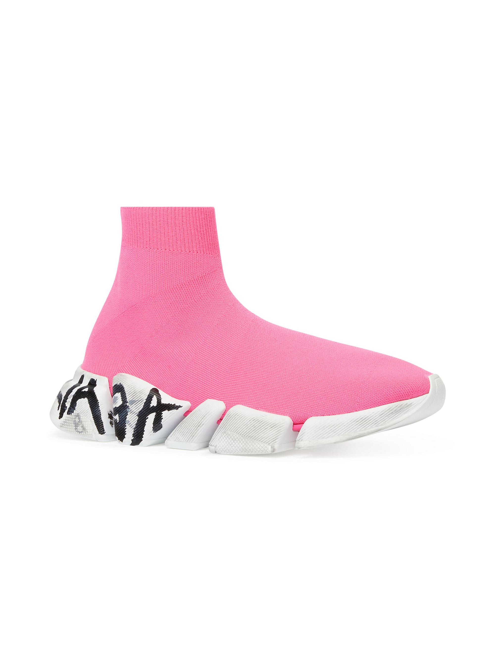 トップス BALENCIAGA sports design knit BALENCIAGA Speed 2.0 Logo-Print Stretch-Knit Slip-On