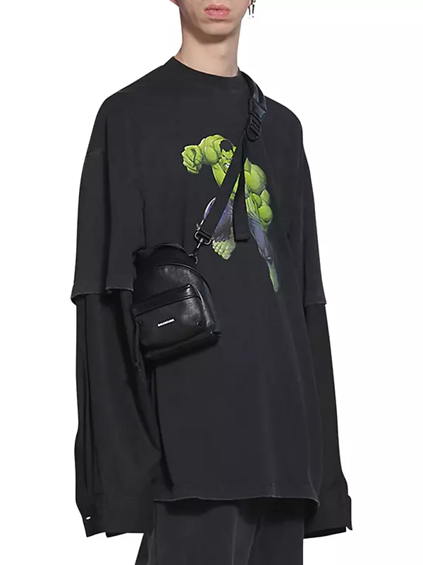 Shop Balenciaga Explorer Mini Crossbody Backpack | Saks Shop Balenciaga Explorer Mini Crossbody Backpack | Saks