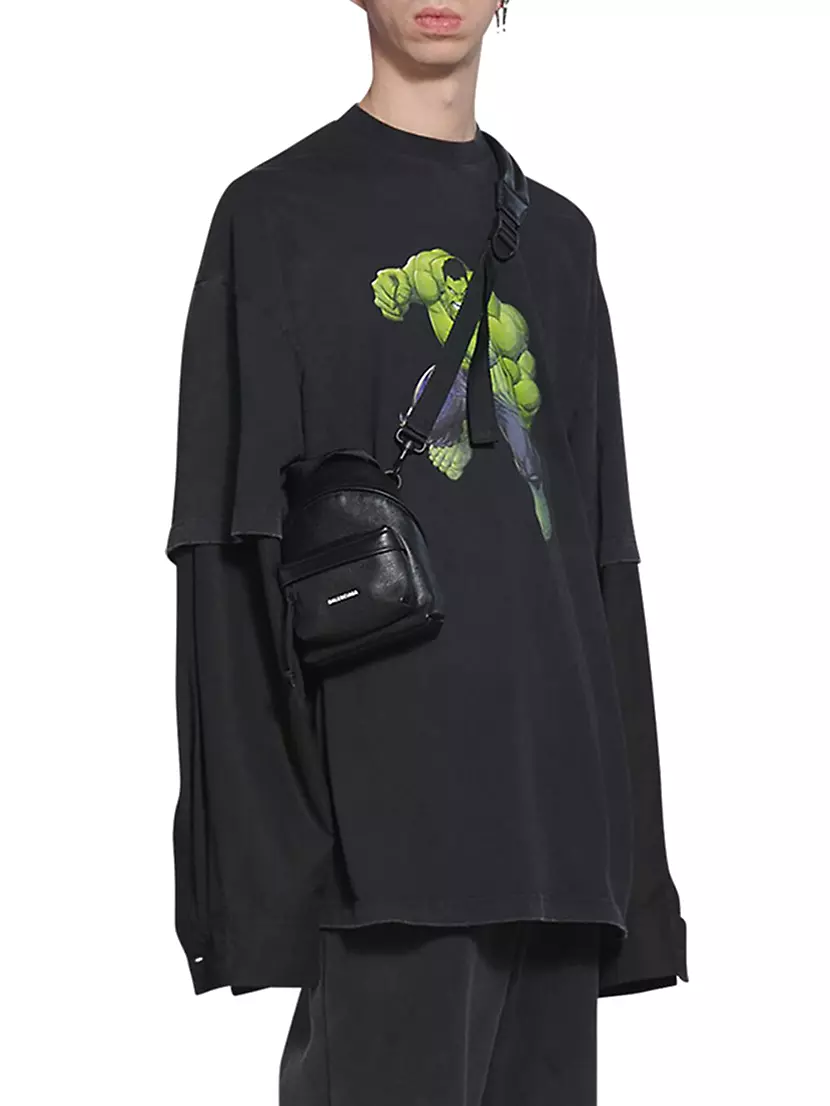 Balenciaga Explorer mini crossbody backpack for Men - Prints in