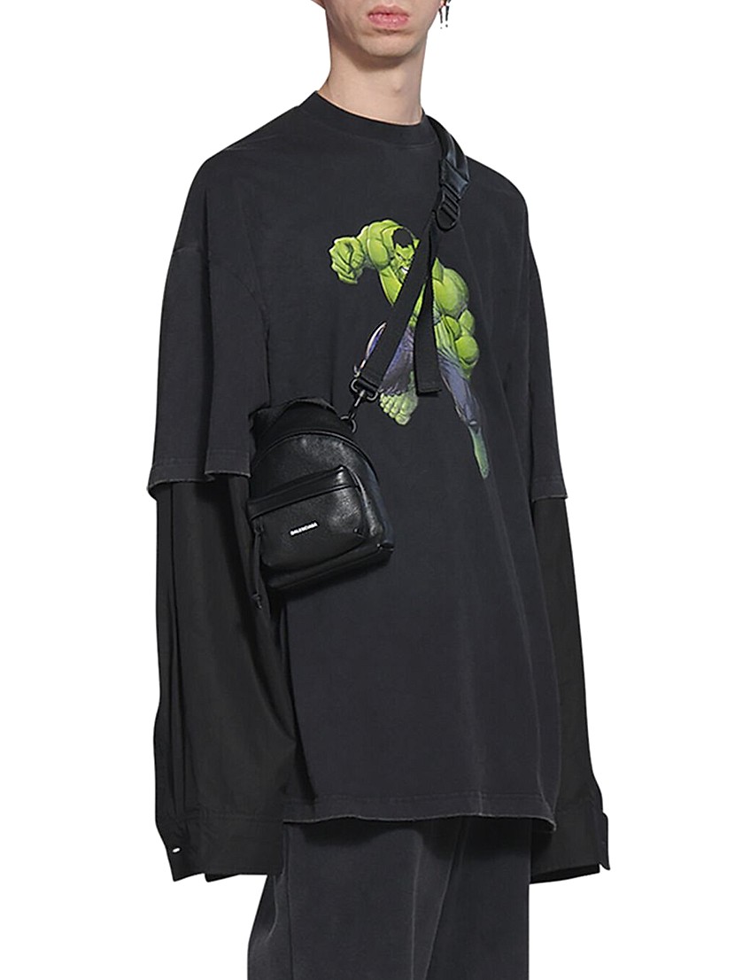 Shop Balenciaga Explorer Mini Crossbody Backpack | Saks Shop Balenciaga Explorer Mini Crossbody Backpack | Saks