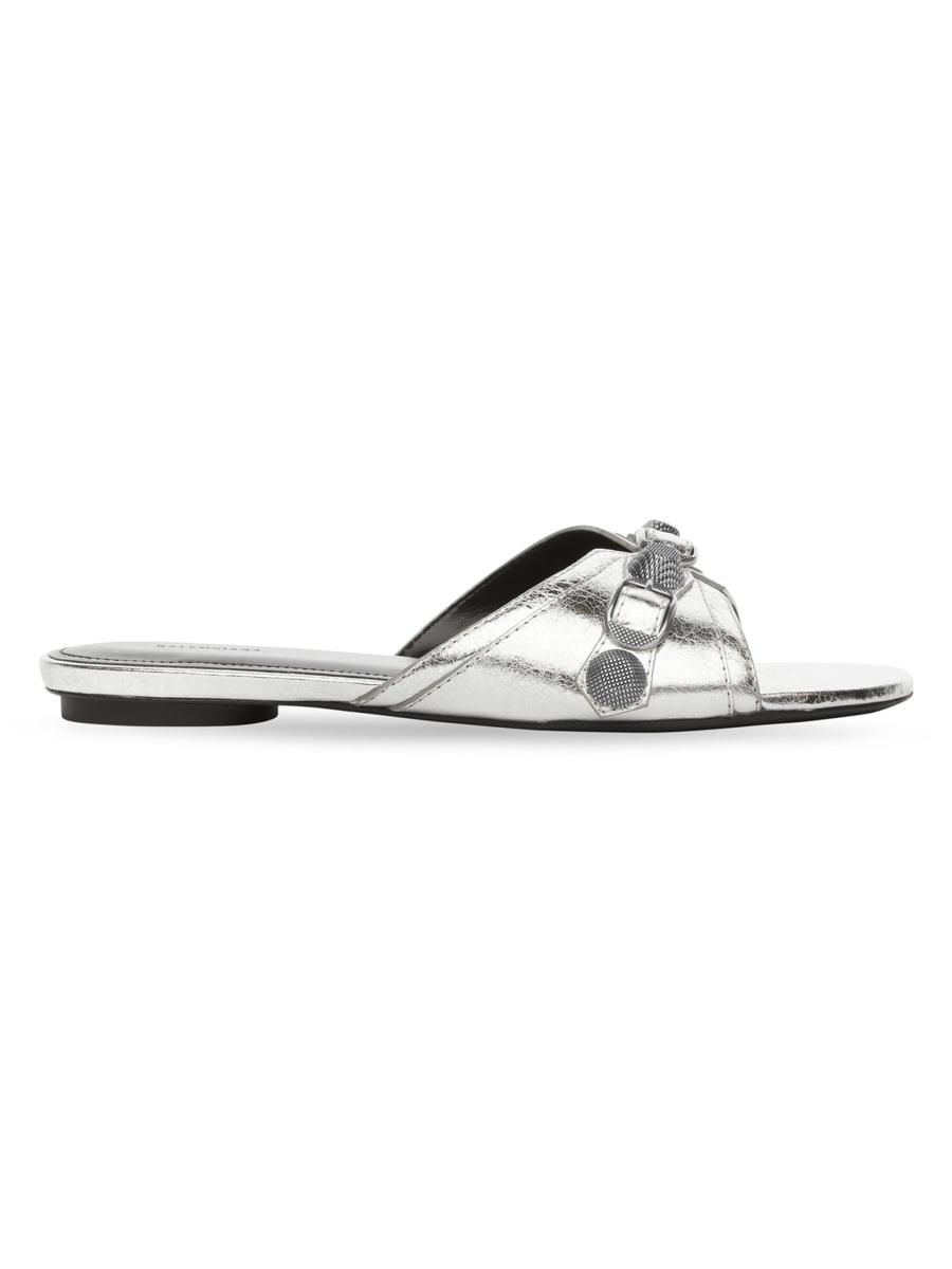 関税込【BALENCIAGA】Cagole トングサンダル Crystal Women's Cagole Thong Sandal in Black/crystal | Balenciaga US