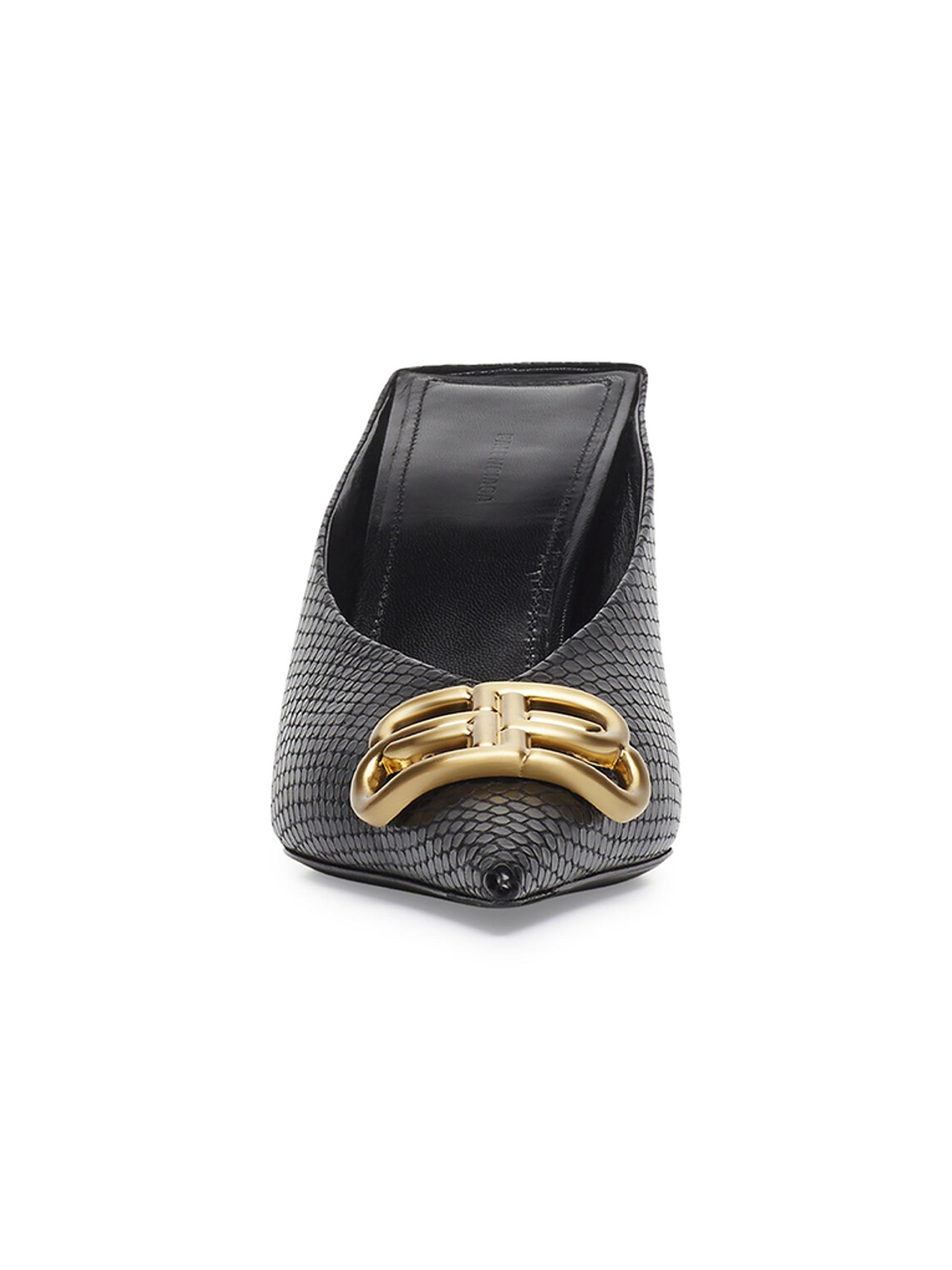 Balenciaga Square Knife BB 80MM Mules | Saks Fifth Avenue