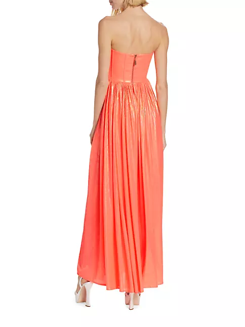 Shop Bronx and Banco Florence Strapless Metallic Gown | Saks Fifth Avenue