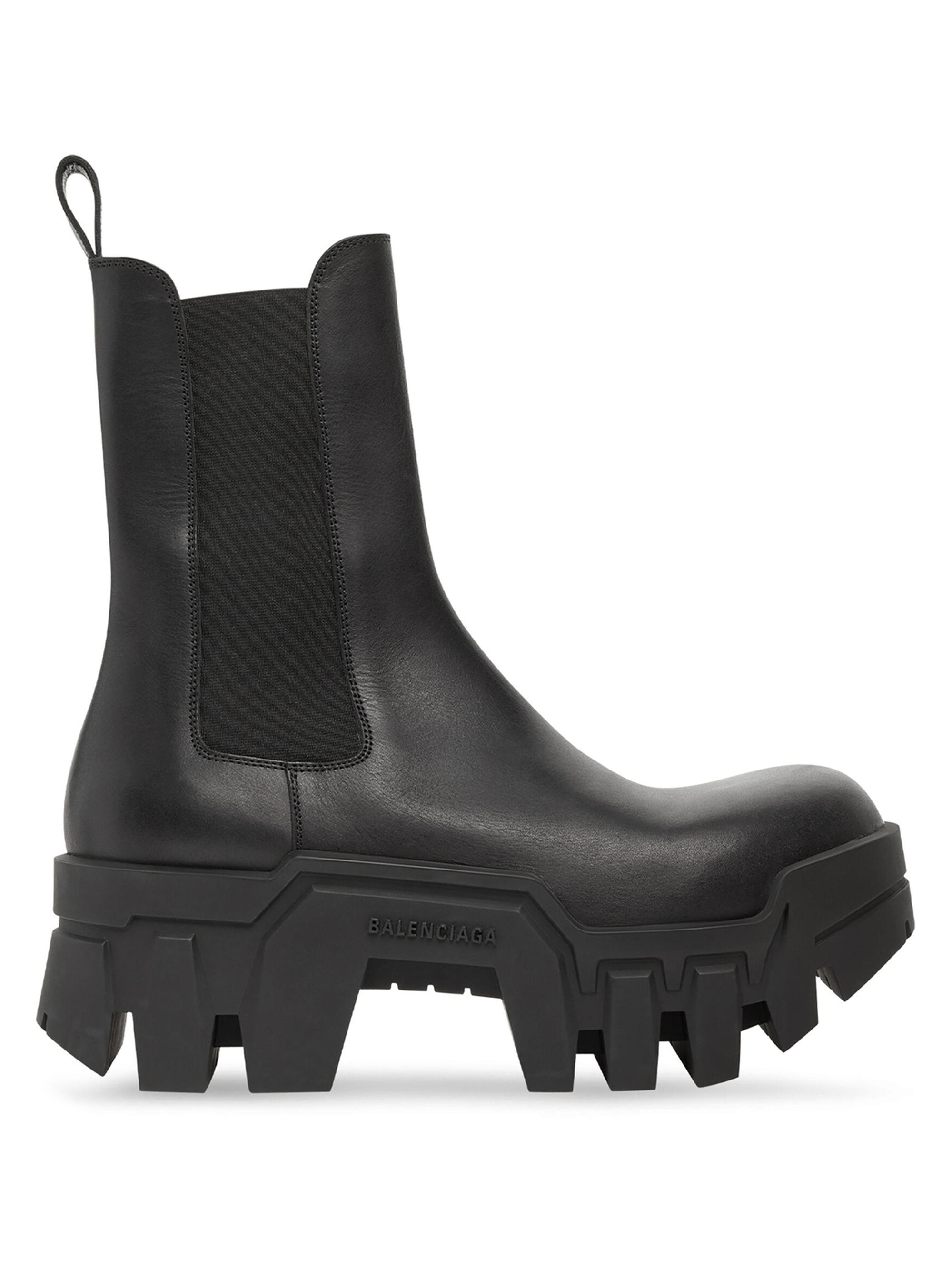 今月限定　balenciaga bulldozer 43 Men's Bulldozer Lace-up Boot in Black | Balenciaga CA