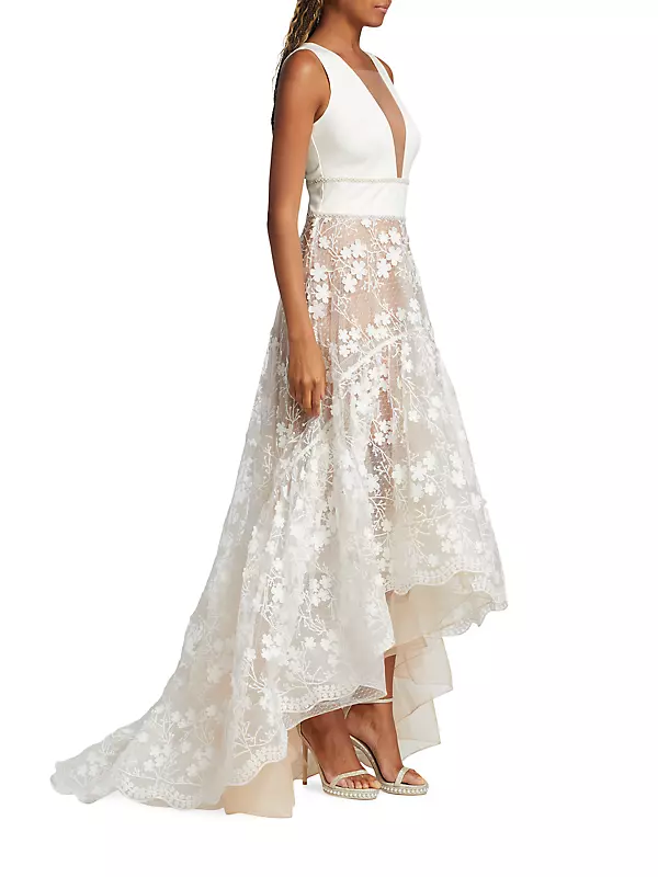 Fiona High-Low Lace Gown