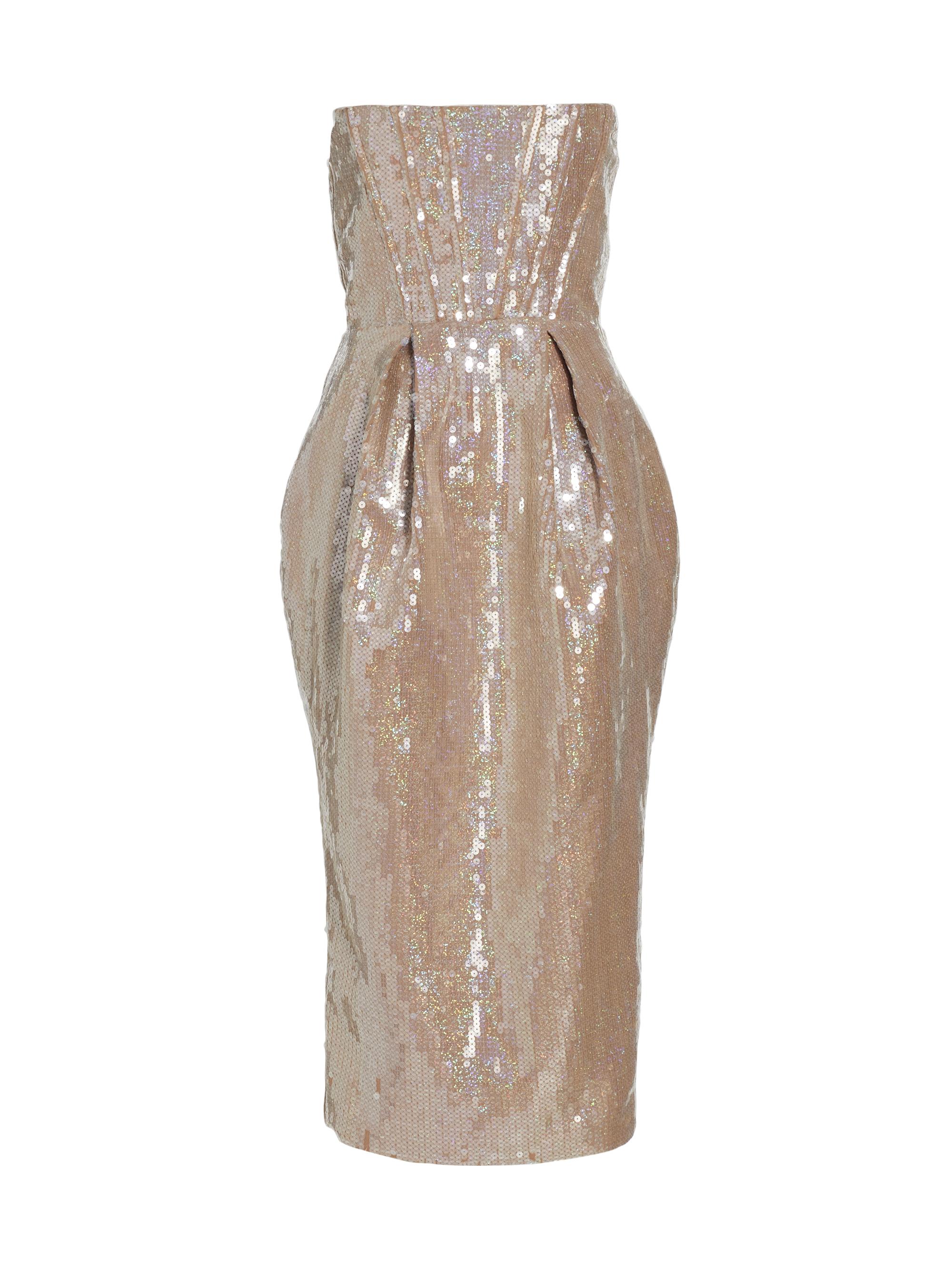 Bronx and Banco Maraya Sequin Corset Midi-Dress | Saks Fifth Avenue