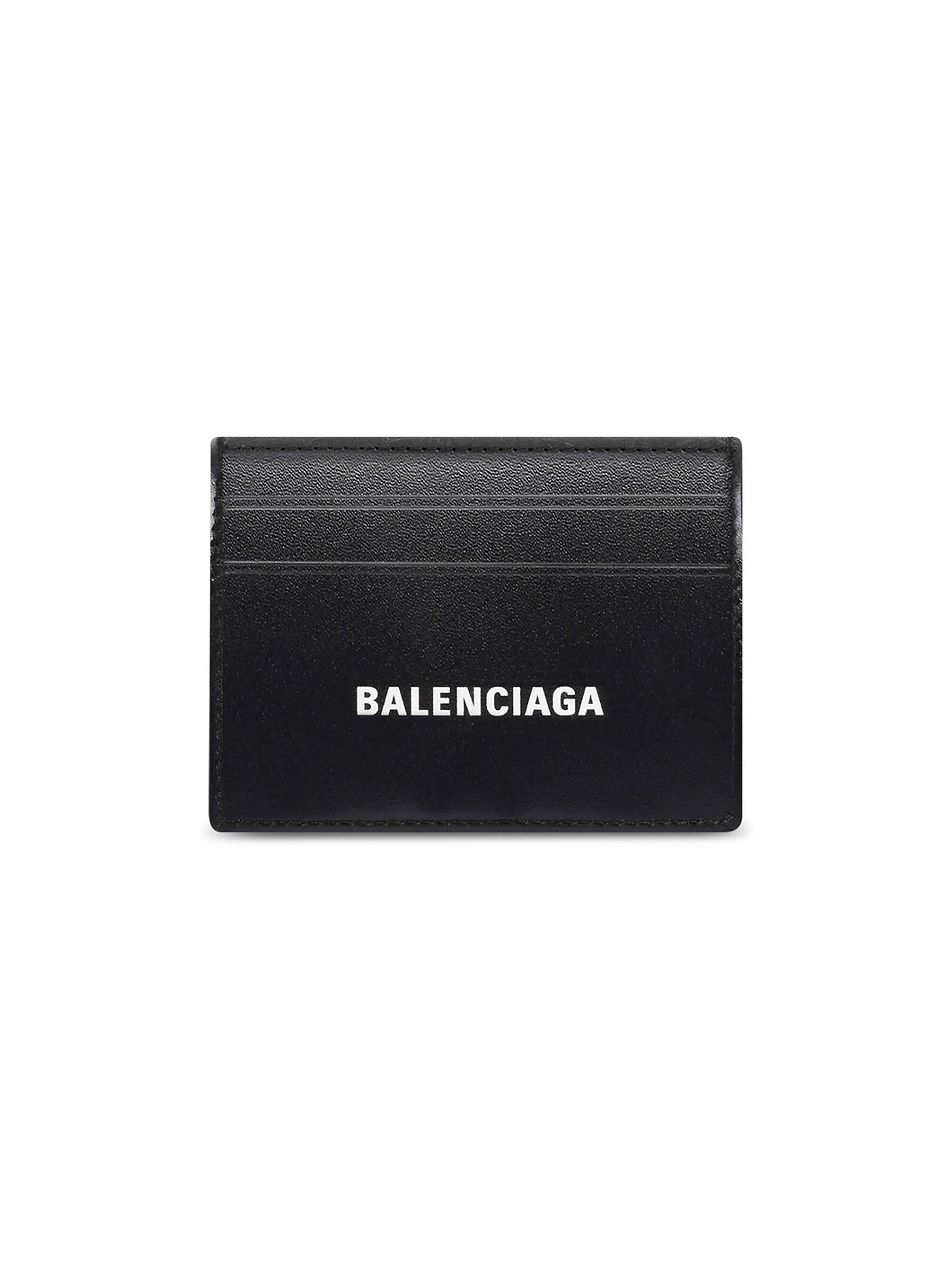 Balenciaga Men's Cash Card Holder - Black White