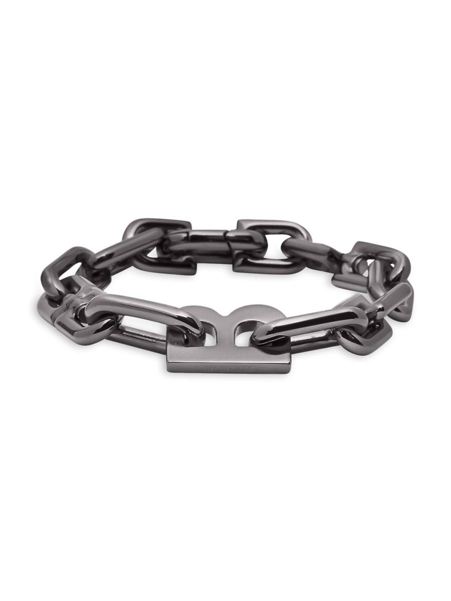 Balenciaga B Chain Thin Bracelet in Silver | LN-CC