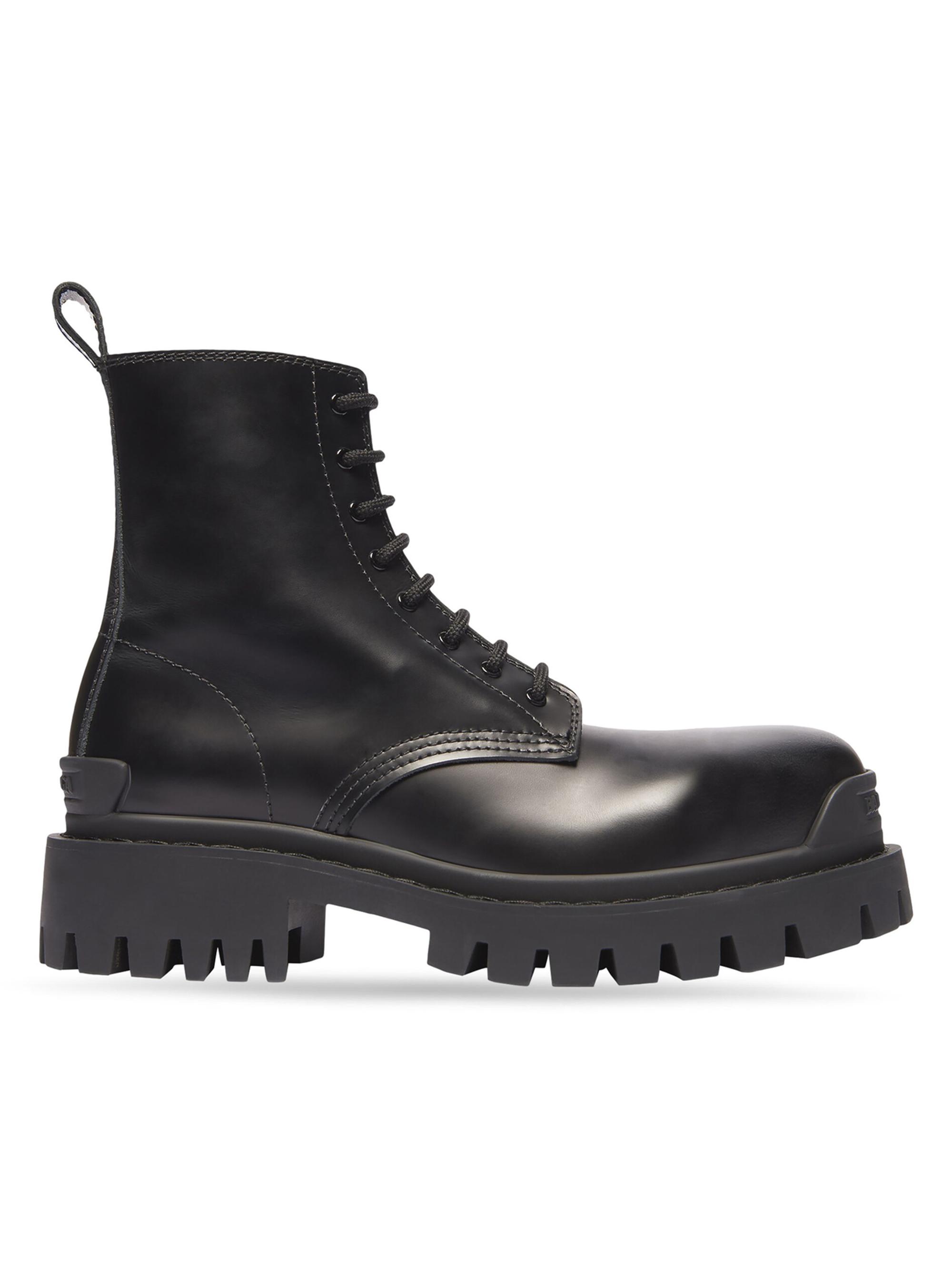 Balenciaga Bulldozer Lace-Up Boots | Saks Fifth Avenue