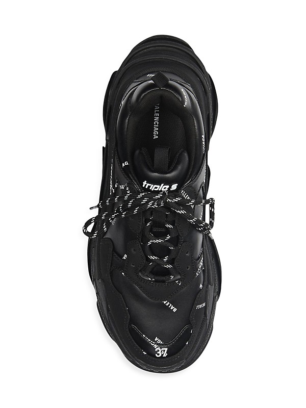 Shop Balenciaga Triple S Sneakers Allover Logo | Saks Fifth Shop Balenciaga Triple S Sneakers Allover Logo | Saks Fifth