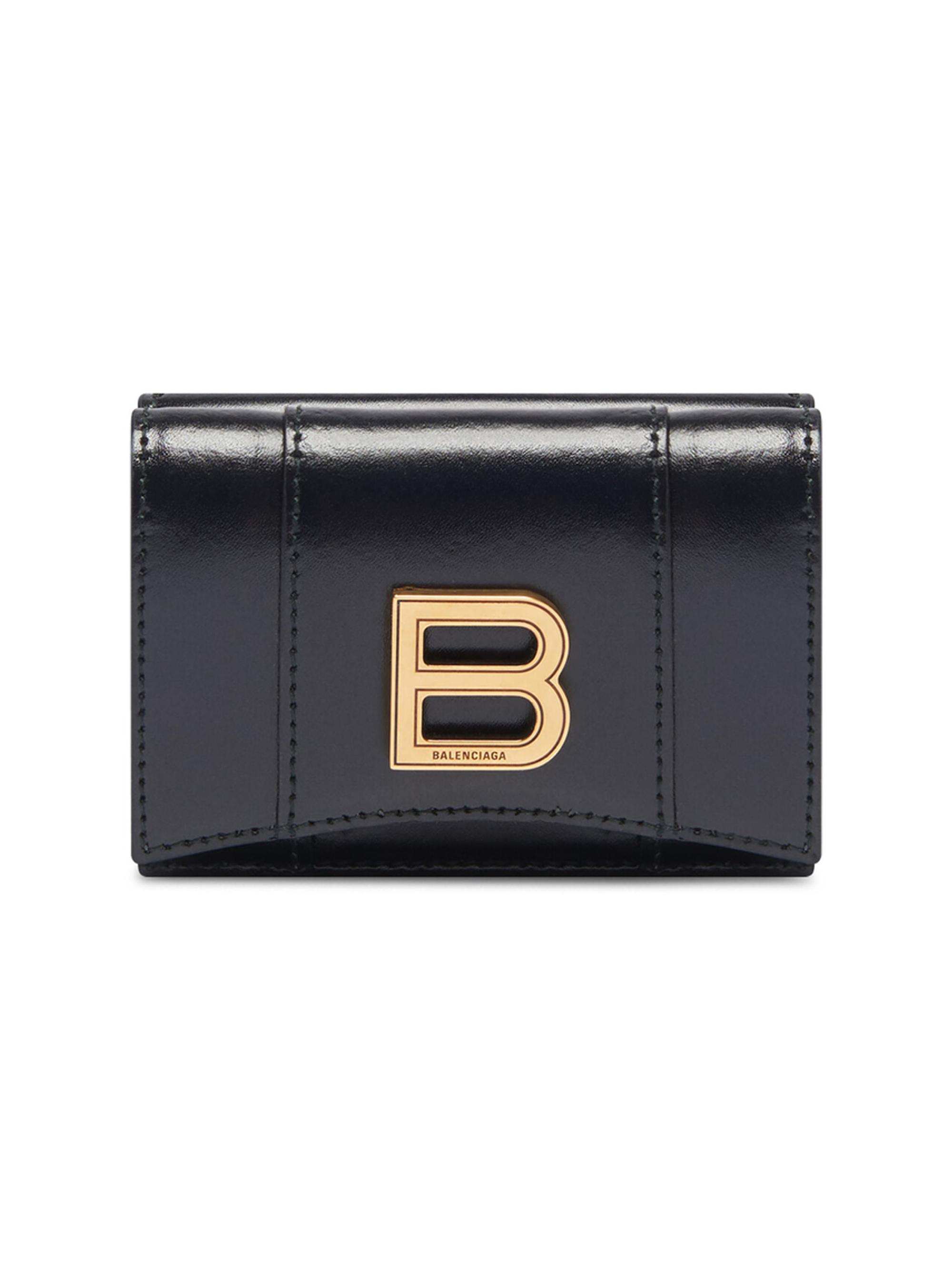 BALENCIAGA Hourglass ミニ　ウォレット　 財布 新品　箱付 0400018138631_BLACK?wid=600&