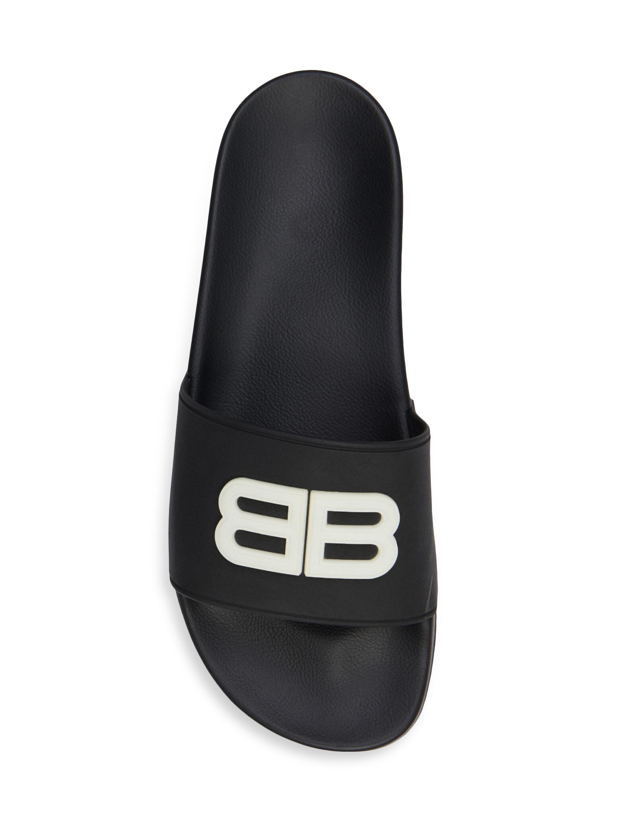 Balenciaga Pool Slide Sandal Glow In The Dark Saks Fifth Avenue