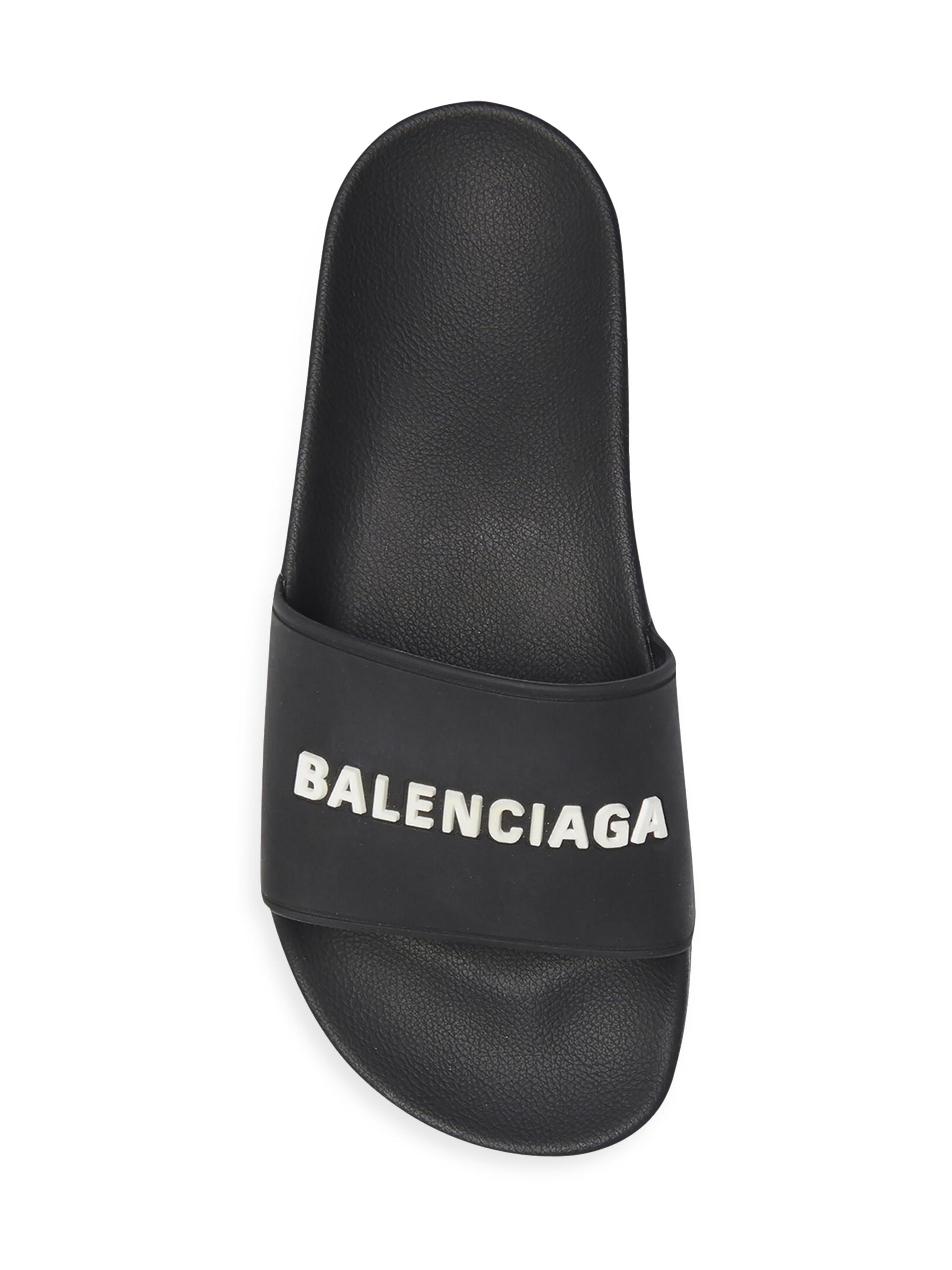 Balenciaga Pool Slide Sandals | Saks Fifth Avenue