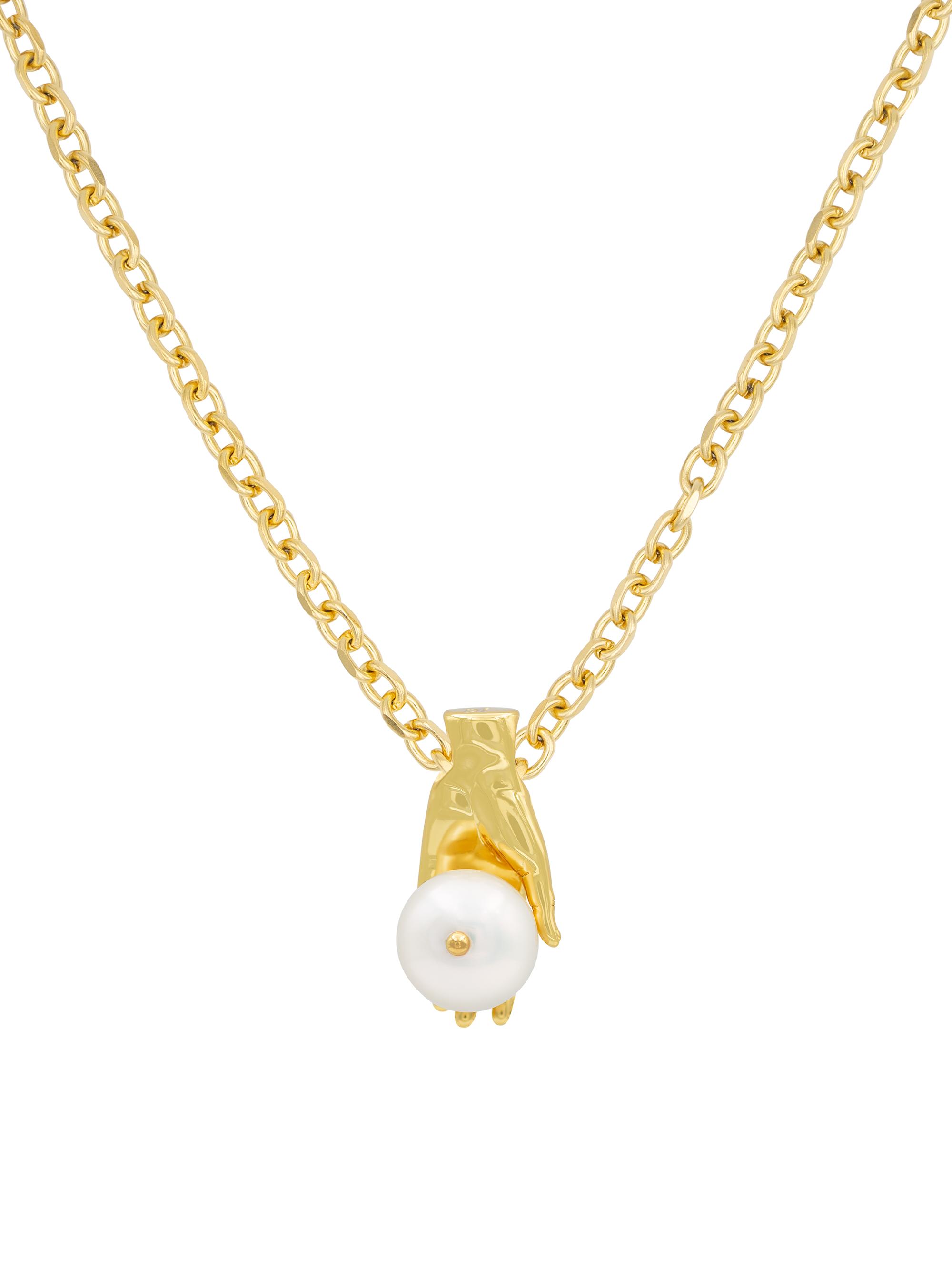 Darkai Women's 18K-Gold-Plated & Natural Pearl Necklace - Gold