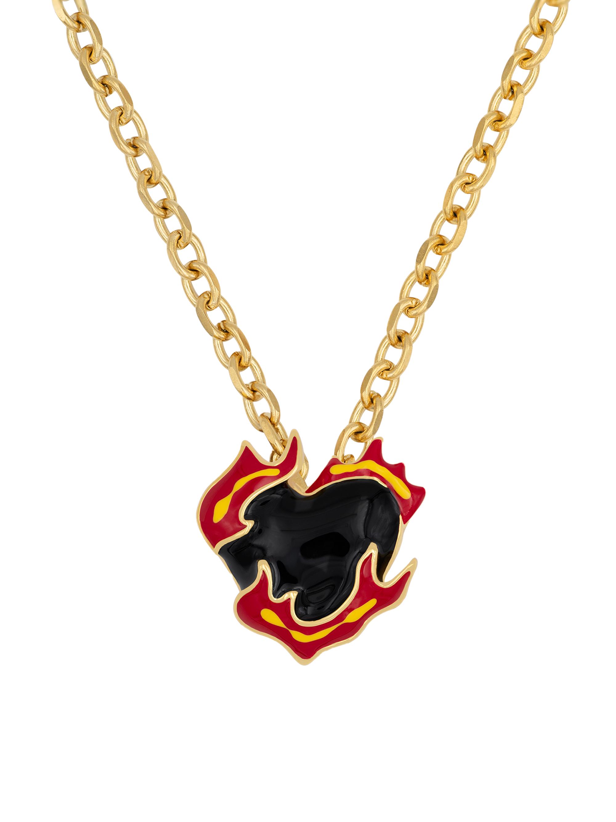 Darkai Women's Love Game 18K-Gold-Plated & Enamel Revenge Necklace - Gold