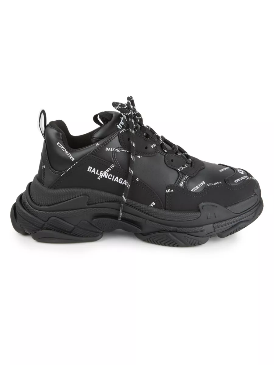 Shop Balenciaga Triple S Sneaker Allover Logo | Saks Fifth Shop Balenciaga Triple S Sneaker Allover Logo | Saks Fifth