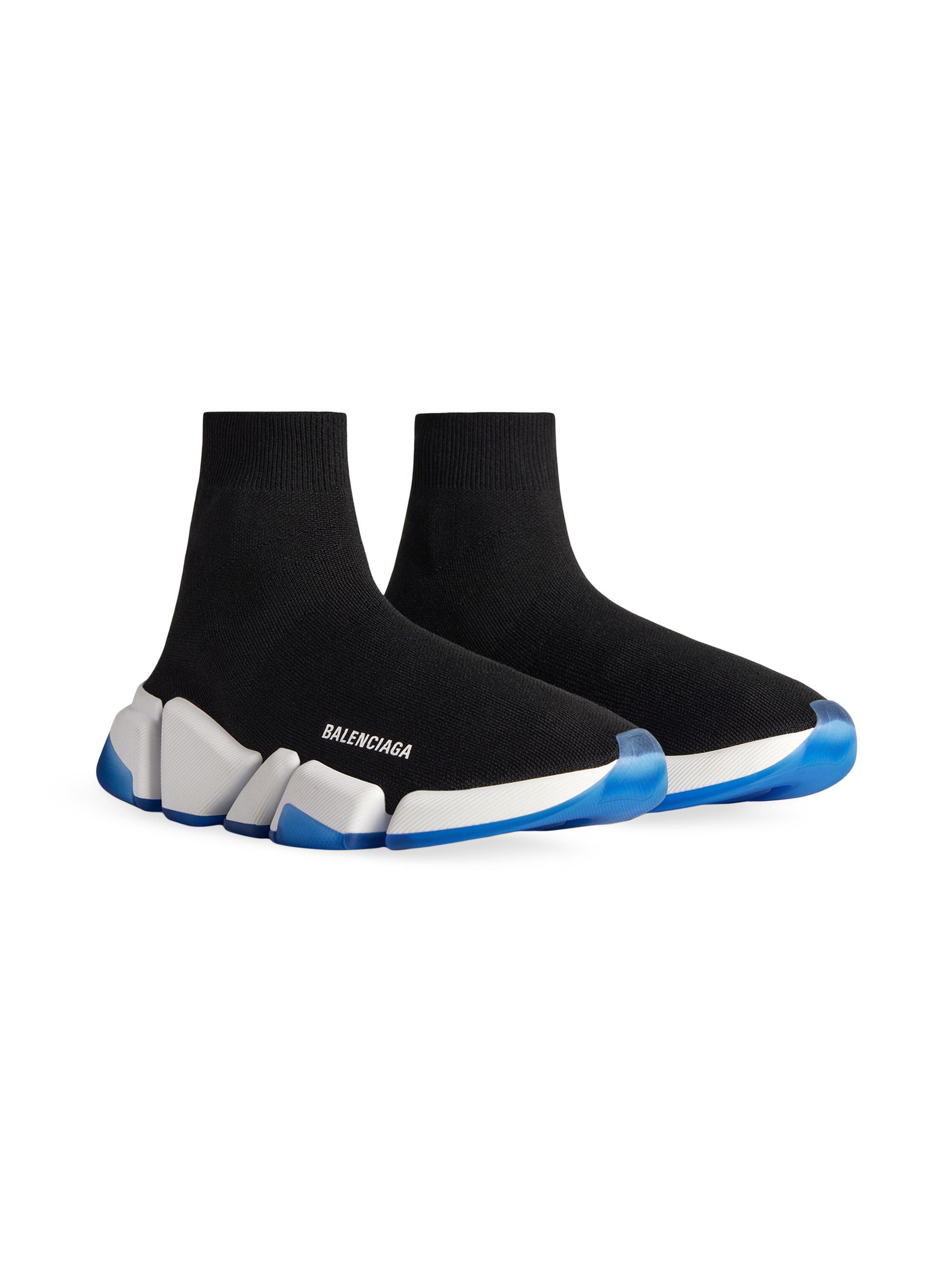 Balenciaga Speed 2.0 Clear Sole Recycled Knit Sneakers  display picture 3