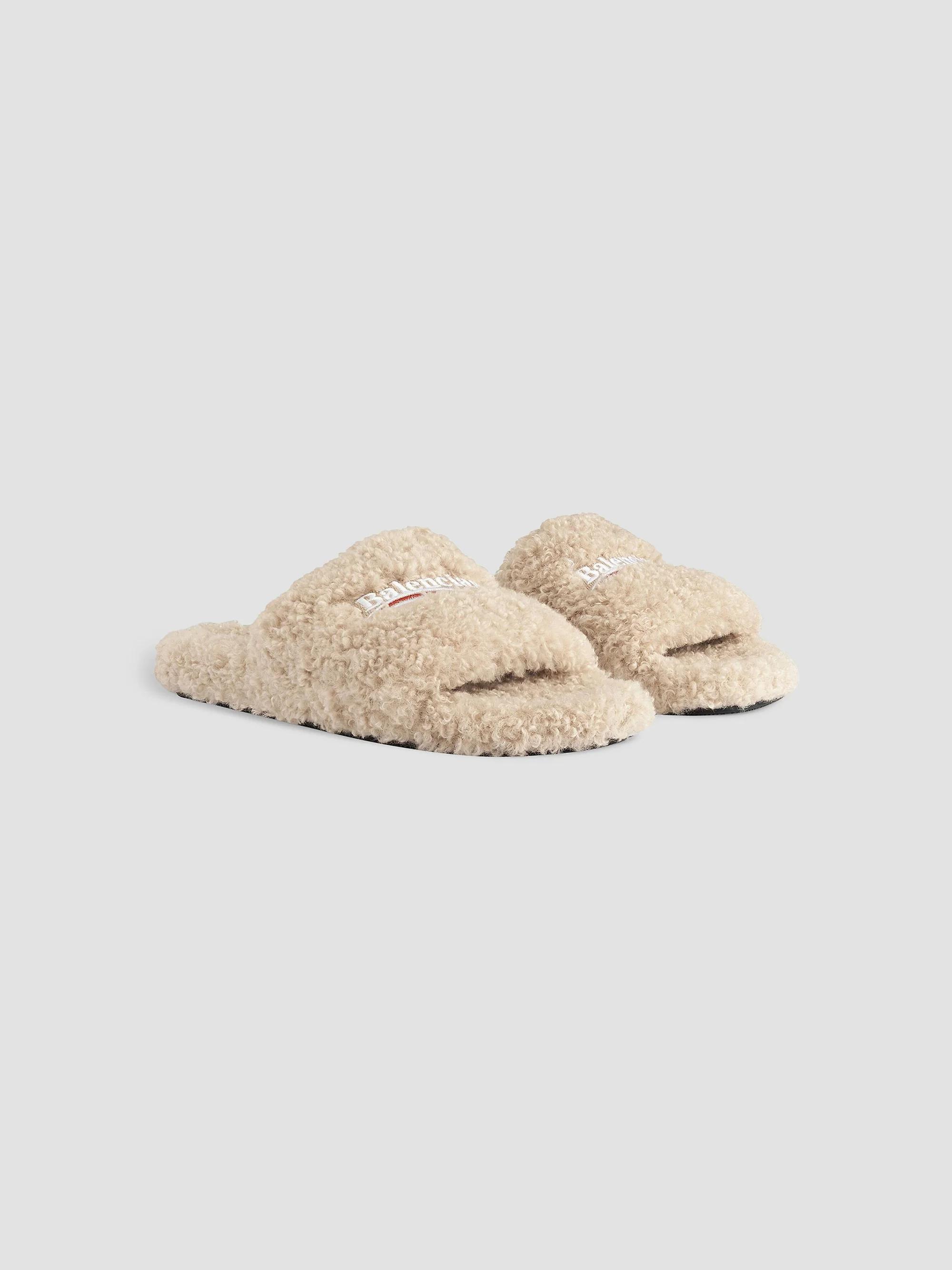 Balenciaga Fluffy Slide Sandals | Saks Fifth Avenue