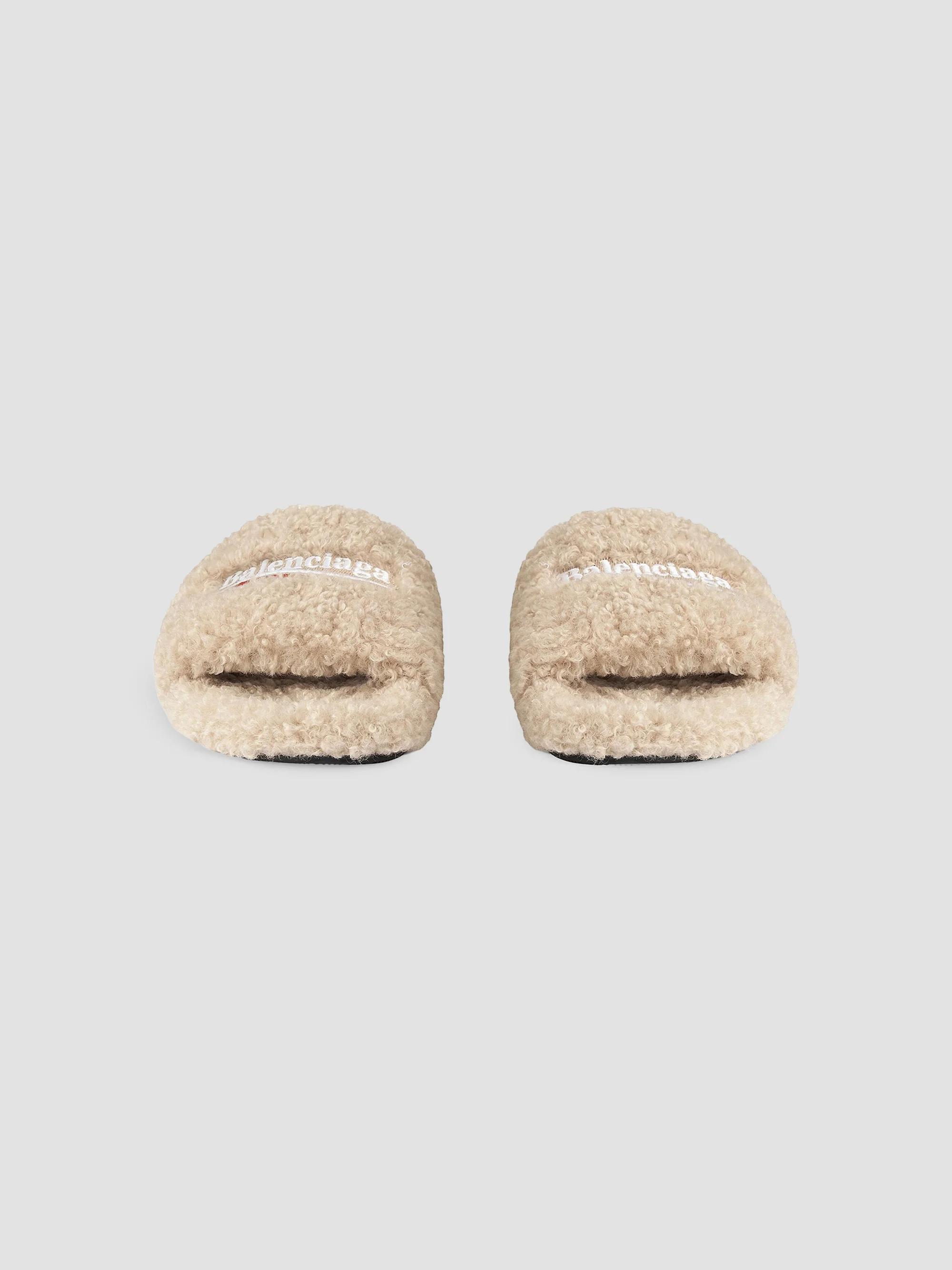 Balenciaga Fluffy Slide Sandals | Saks Fifth Avenue