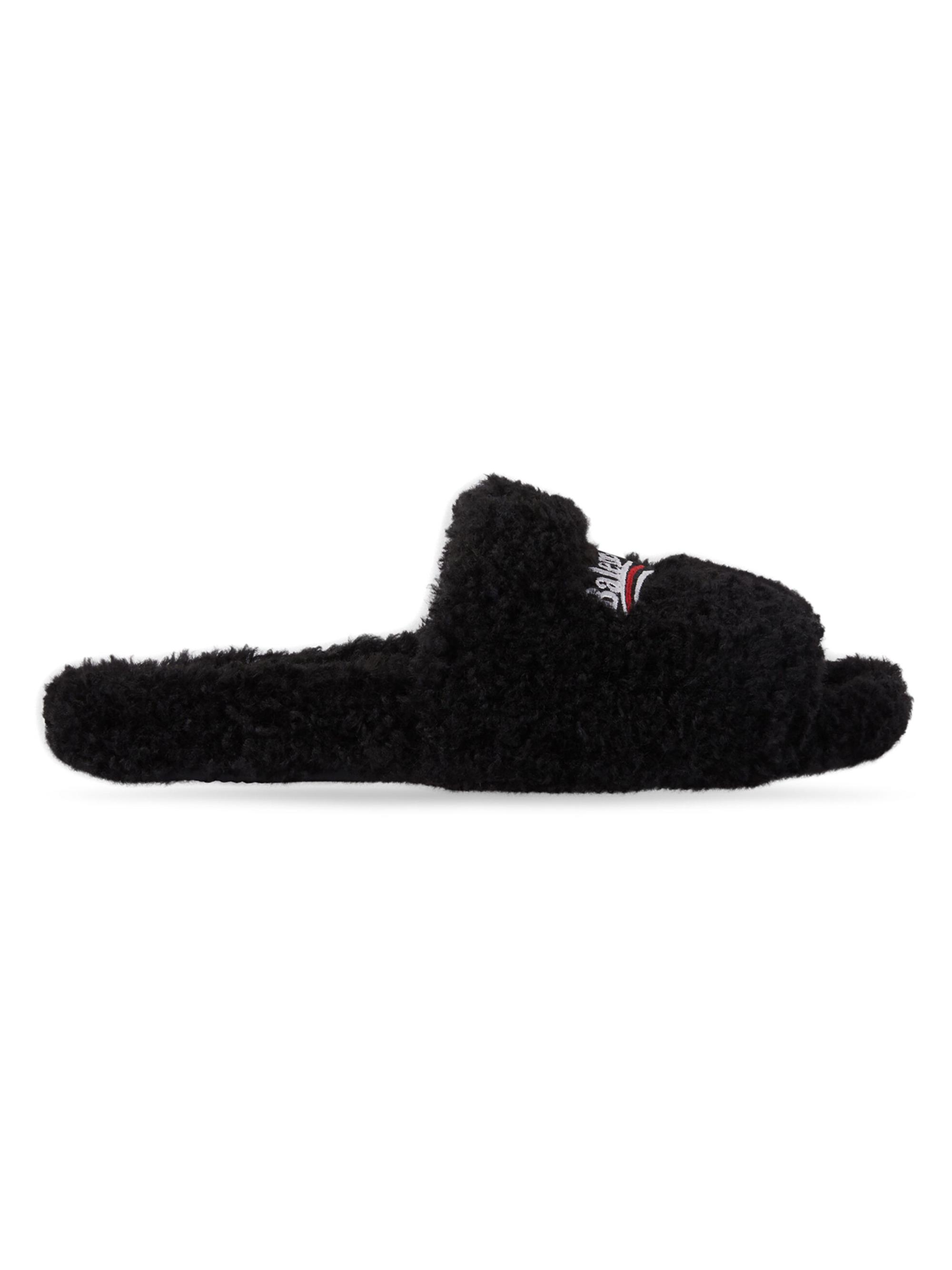 Balenciaga Fluffy Slide Sandals | Saks Fifth Avenue