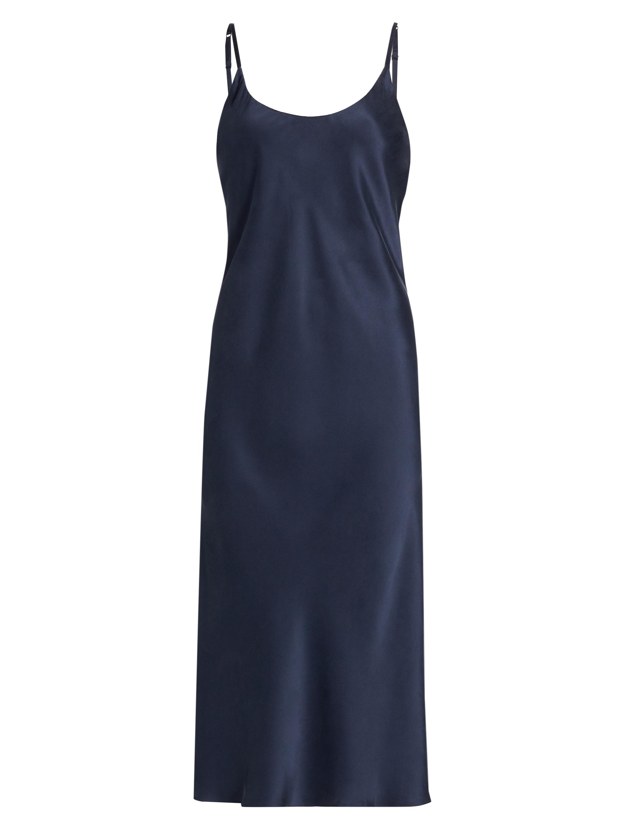 Lunya Women's Washable Silk Slip Dress - Deep Blue