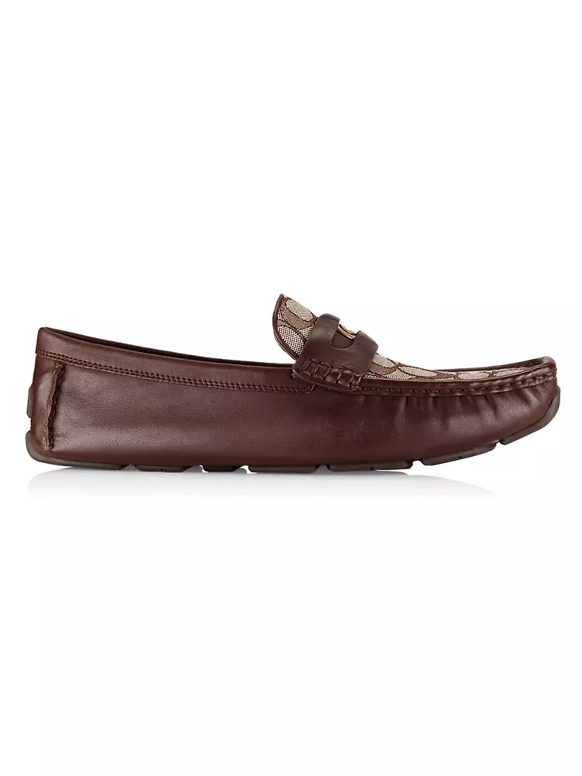 C Coin Leather Loafers