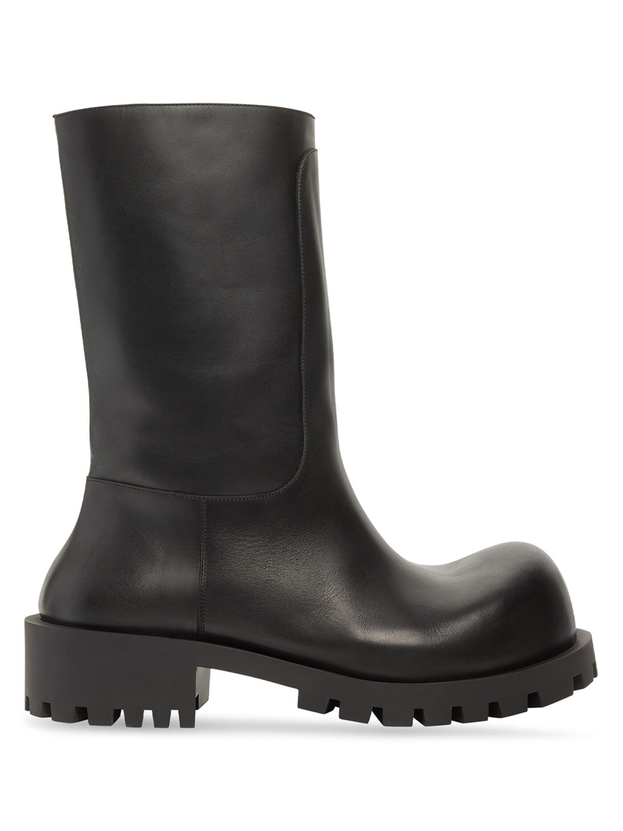 Balenciaga Tractor Zip Up Combat Boot Black (Women's)