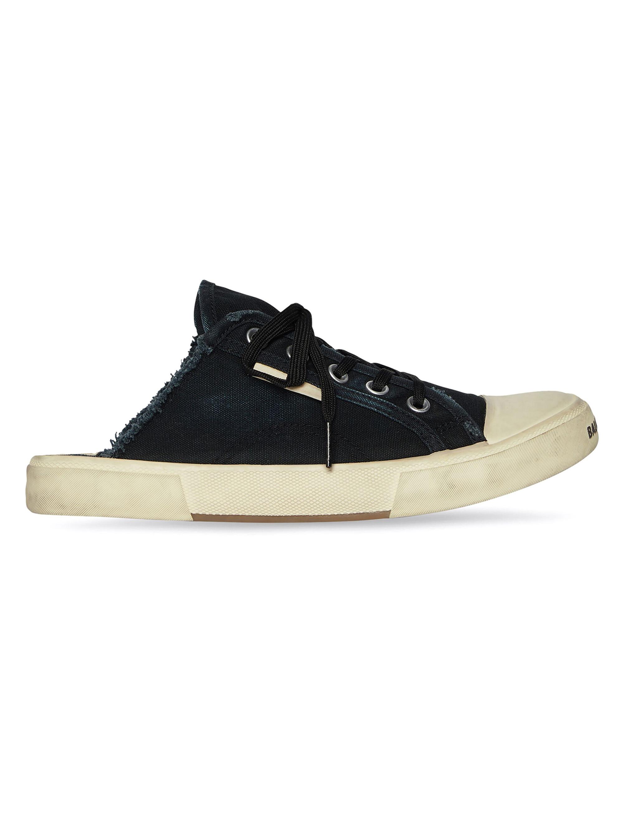 Balenciaga Men's Paris Sneaker Mules - Black