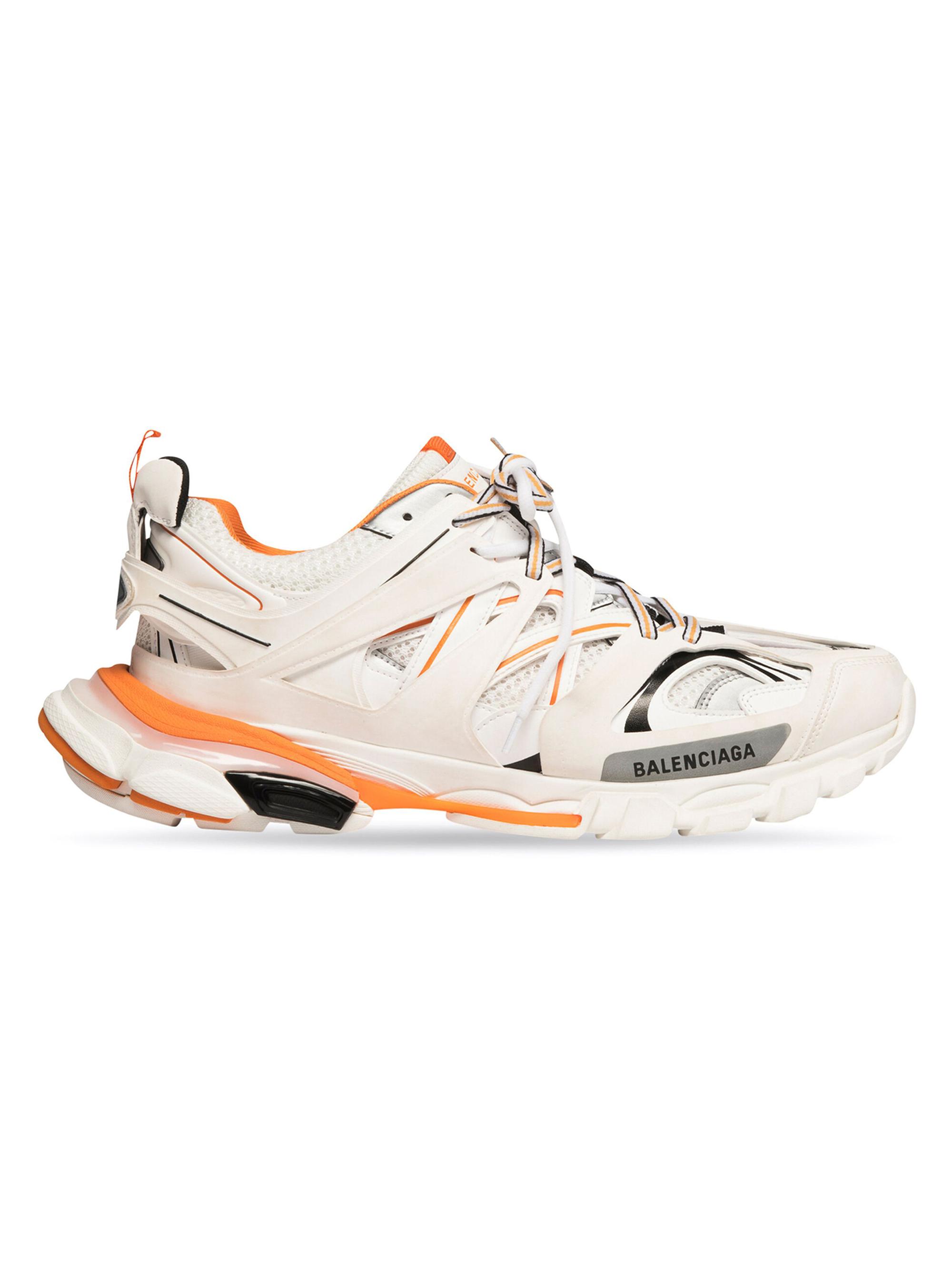 Balenciaga Men's Track Sneaker - White Orange