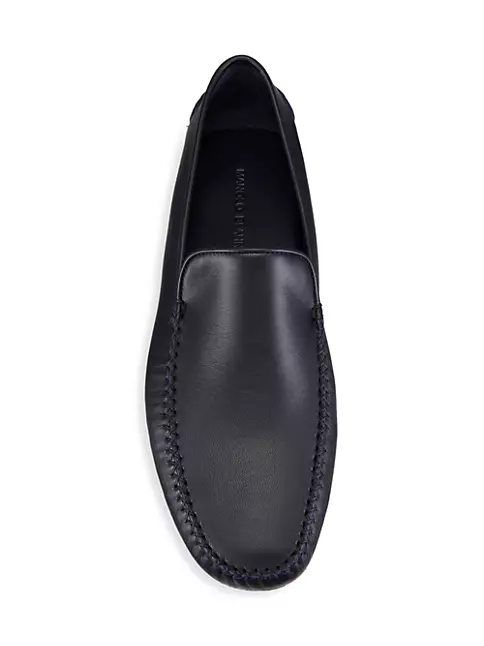 Shop Manolo Blahnik Mayfair Leather Loafers | Saks Fifth Avenue