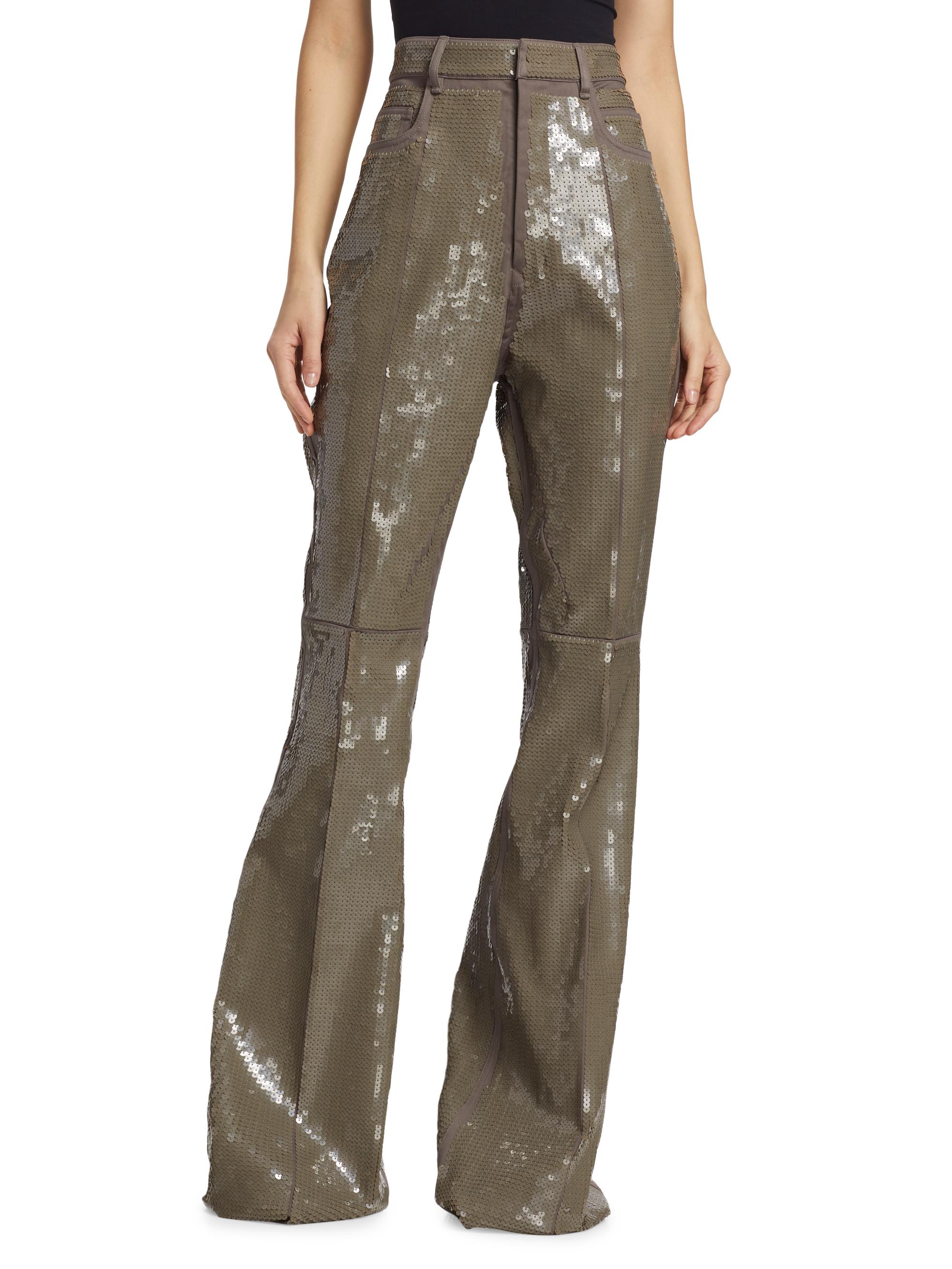 Rick Owens Bolan Sequined Bootcut Pants | Saks Fifth Avenue