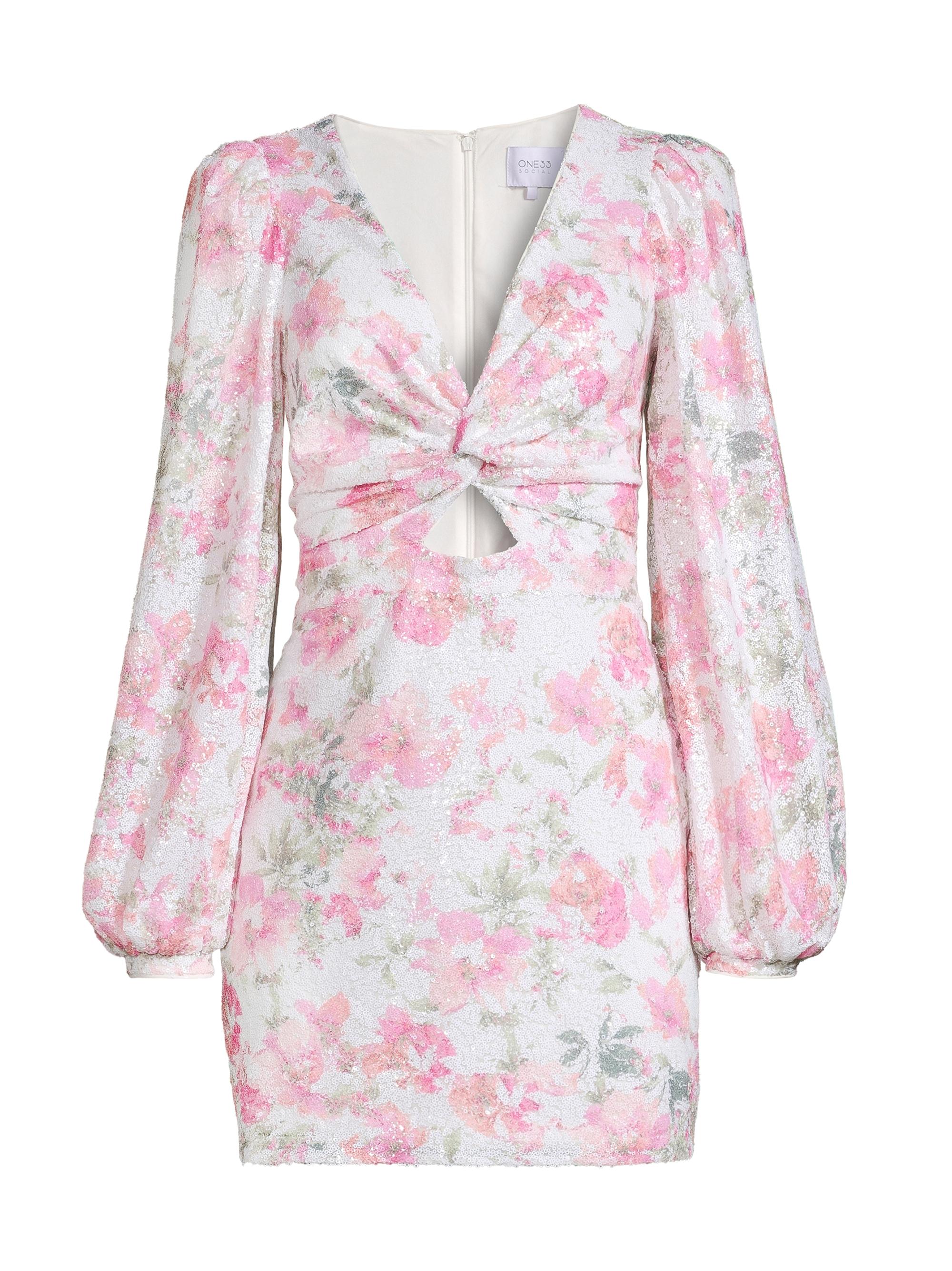 One33 Social Women's Vintage Floral Minidress -  Multi