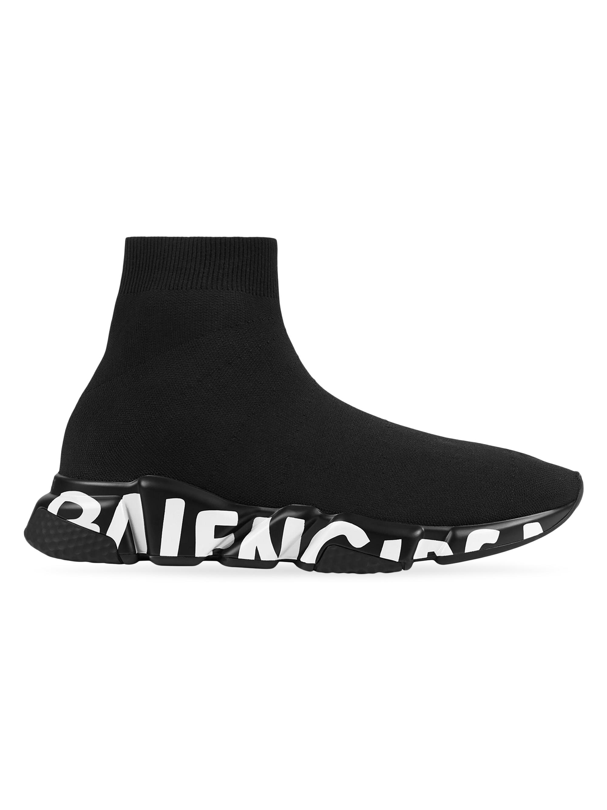 balenciaga graffiti sock trainer