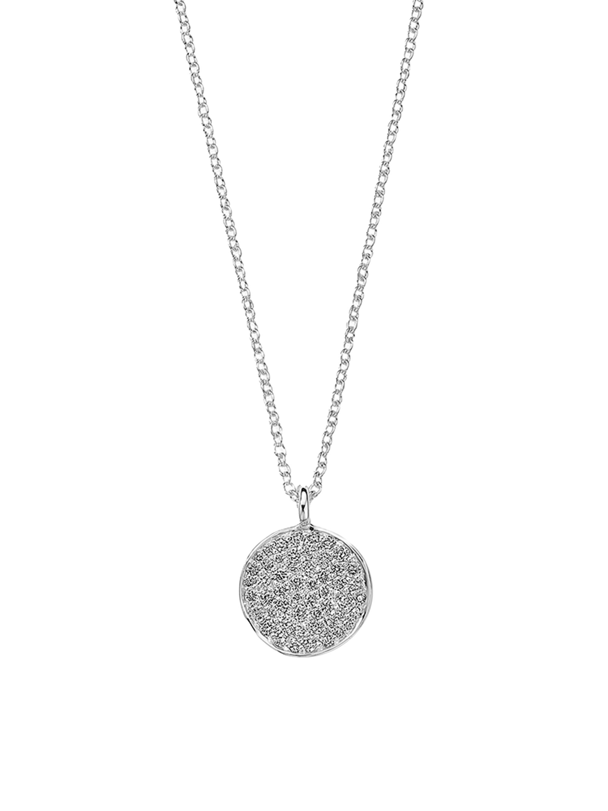 Ippolita Women's 925 Silver & 0.26 TCW Diamond Stardust  Flower Disc Pendant Necklace - Silver