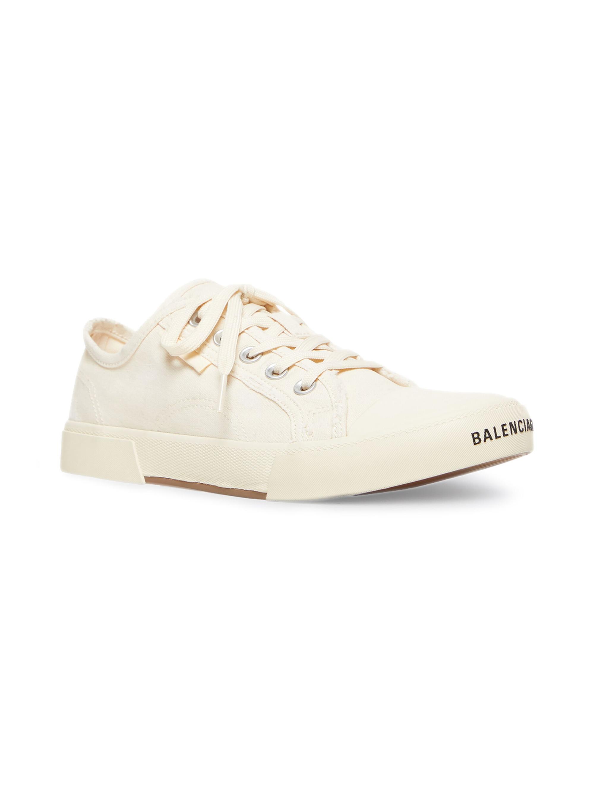 靴 BALENCIAGA PARIS SNEAKER 40 Balenciaga Black Distressed Canvas Paris High Top Sneakers