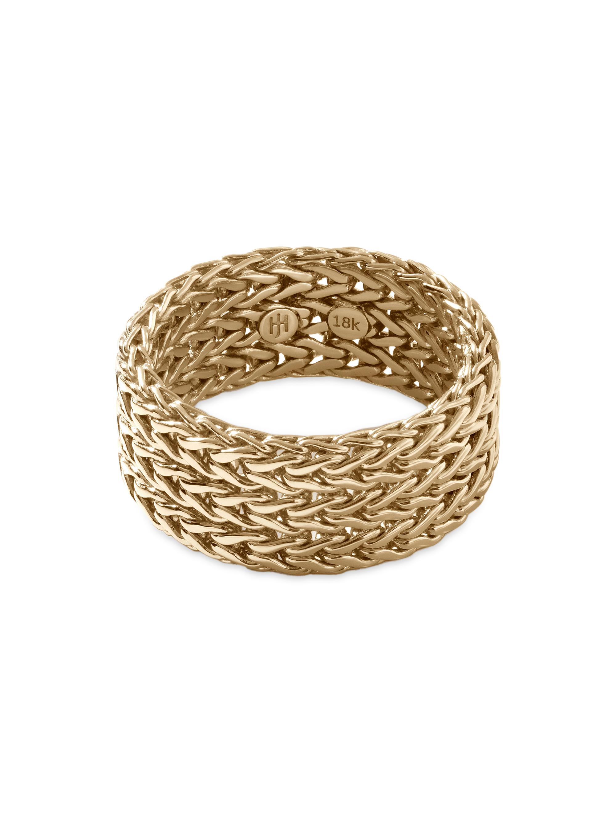 John Hardy Women's Classic Chain 1K Yellow Gold Ring - Gold