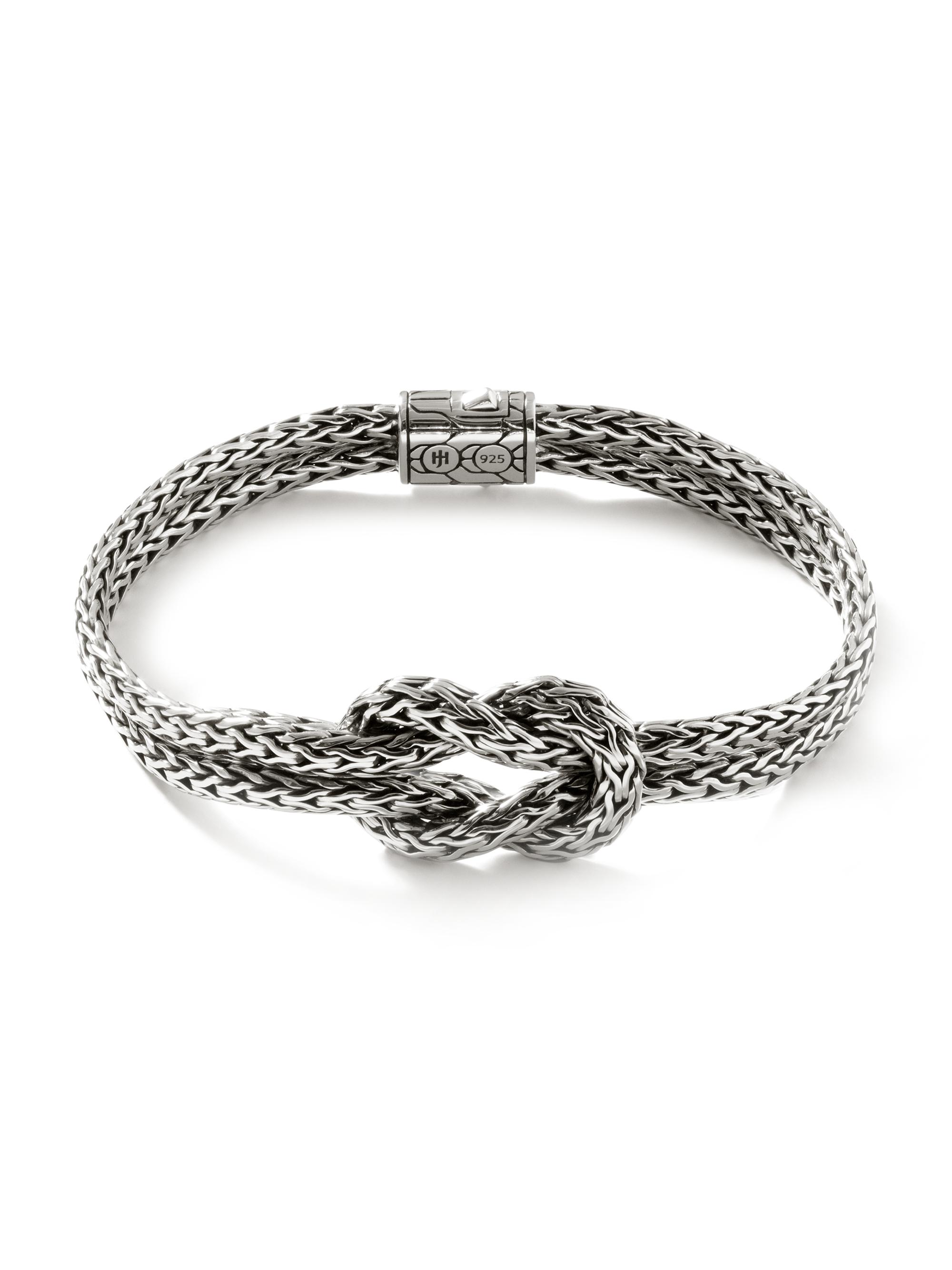 John Hardy Love Knot Sterling Silver Double-Chain Bracelet - Silver