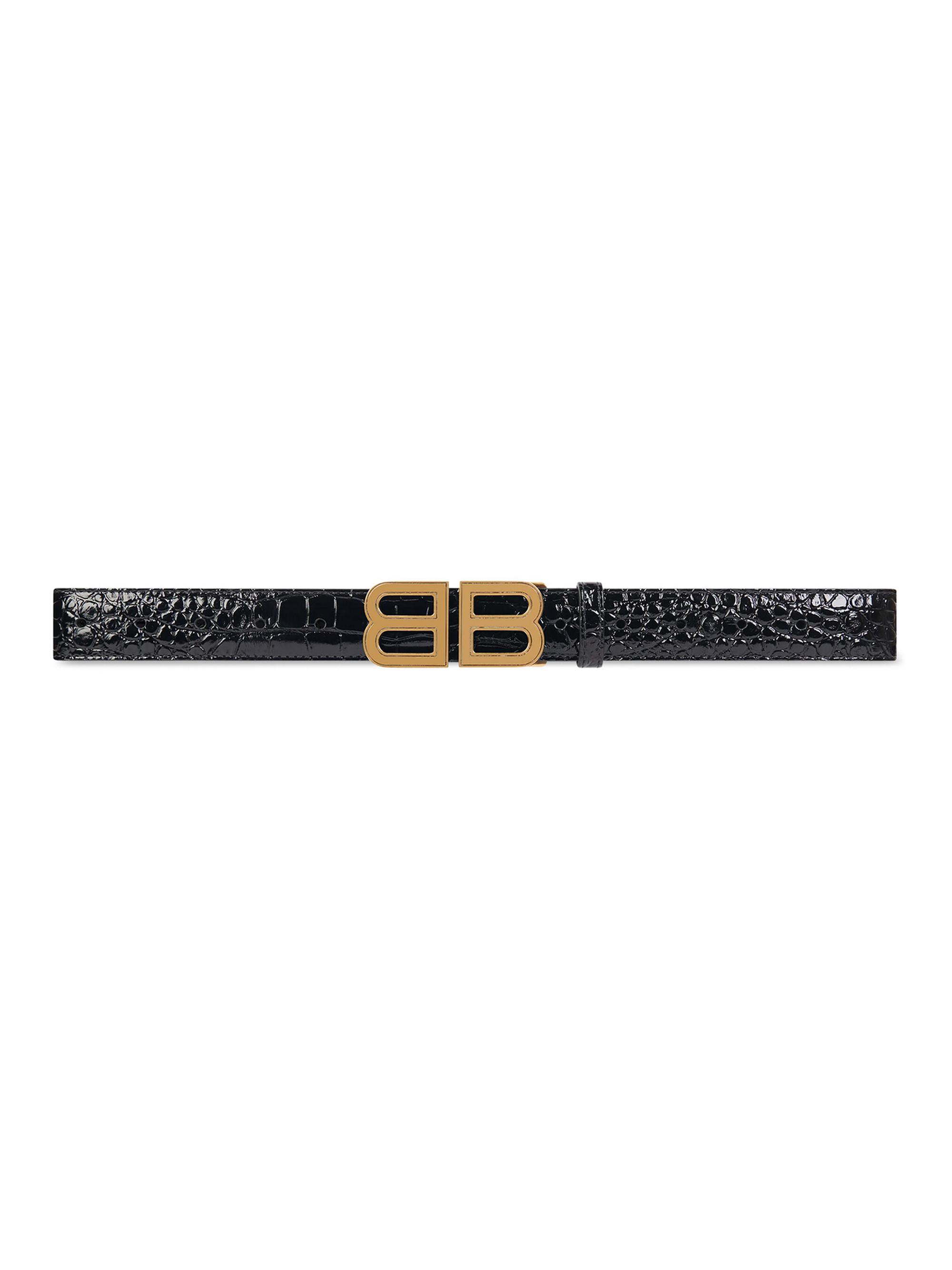 Balenciaga Women's Bb Hourglass Medium Belt - Black