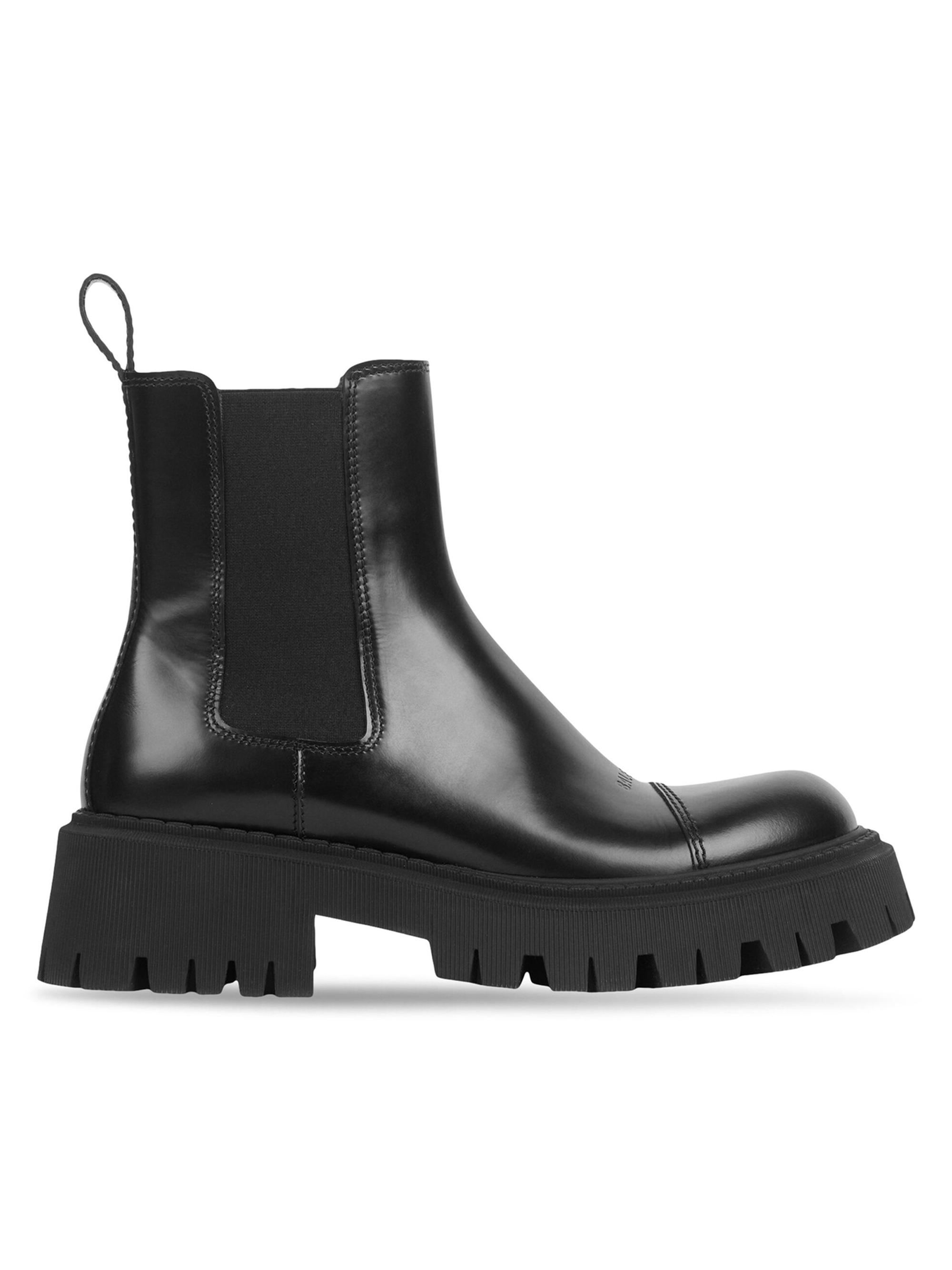 Balenciaga Strike 20MM Used Effect Boots | Saks Fifth Avenue