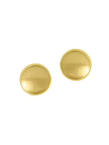 Sol 22K Gold-Plated Clip-On Stud Earrings
