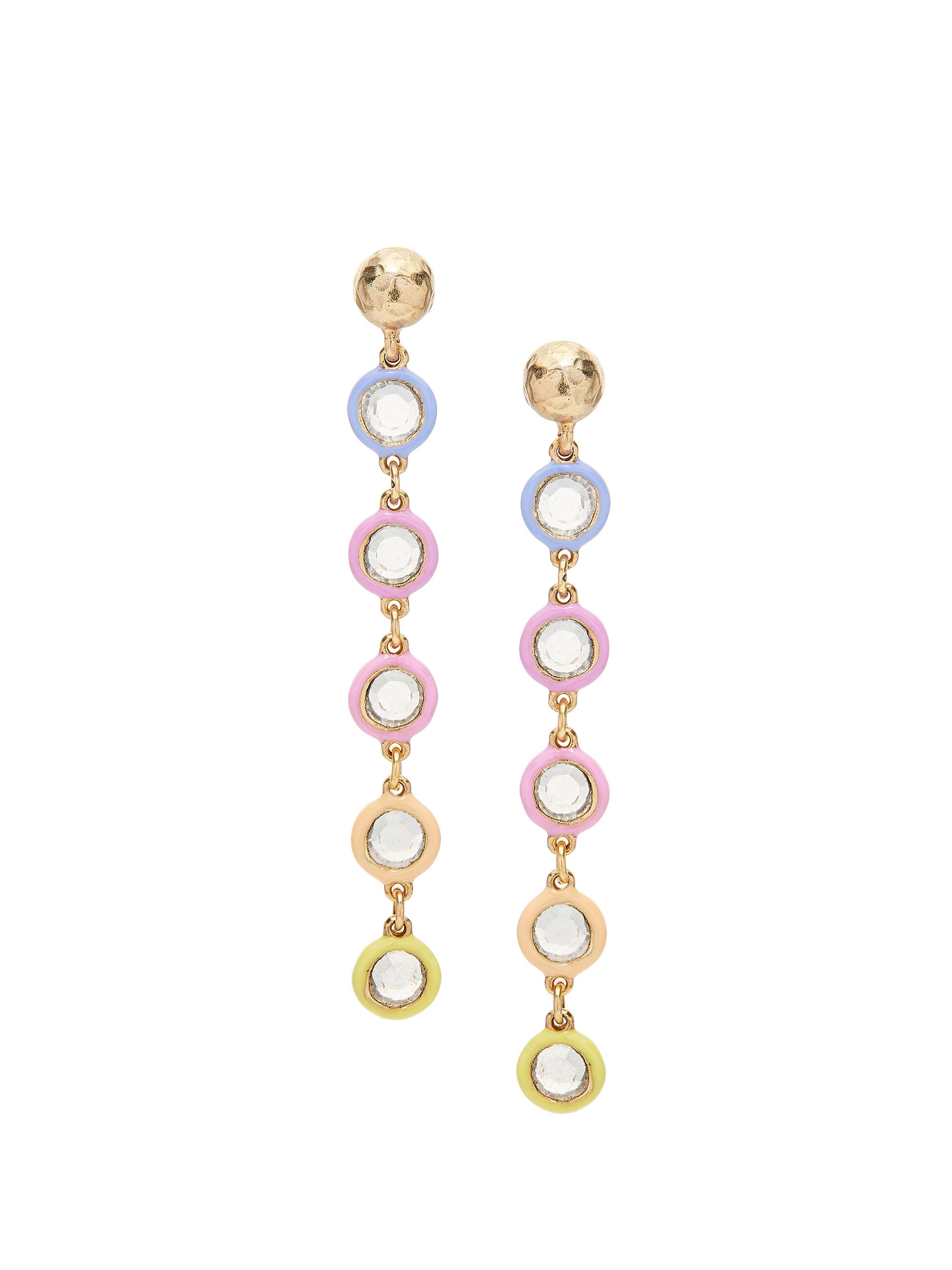 Oscar de la Renta Women's Candy Rope Goldtone, Crystal & Resin Drop Earrings