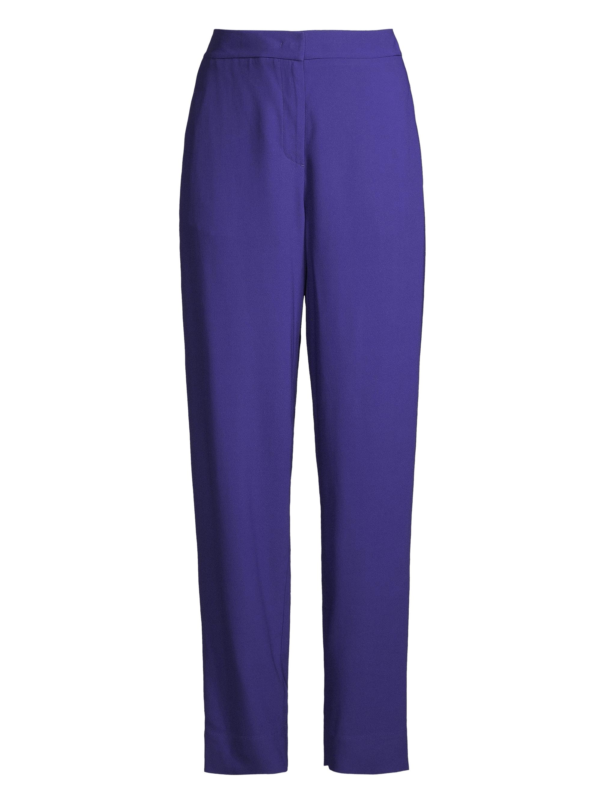 Emporio Armani Women's High-Waisted Straight-Leg Trousers - Purple