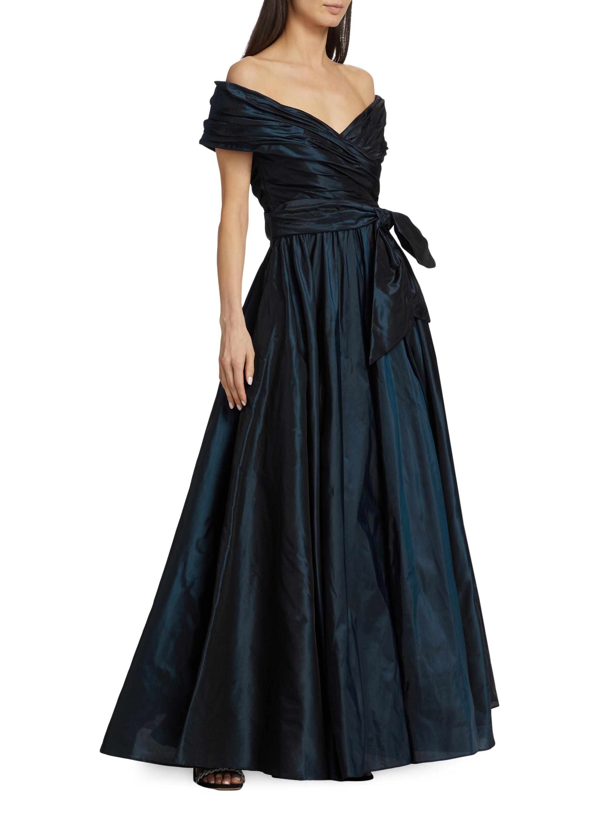 Catherine Regehr Annabelle Taffeta Off-The-Shoulder Gown | Saks