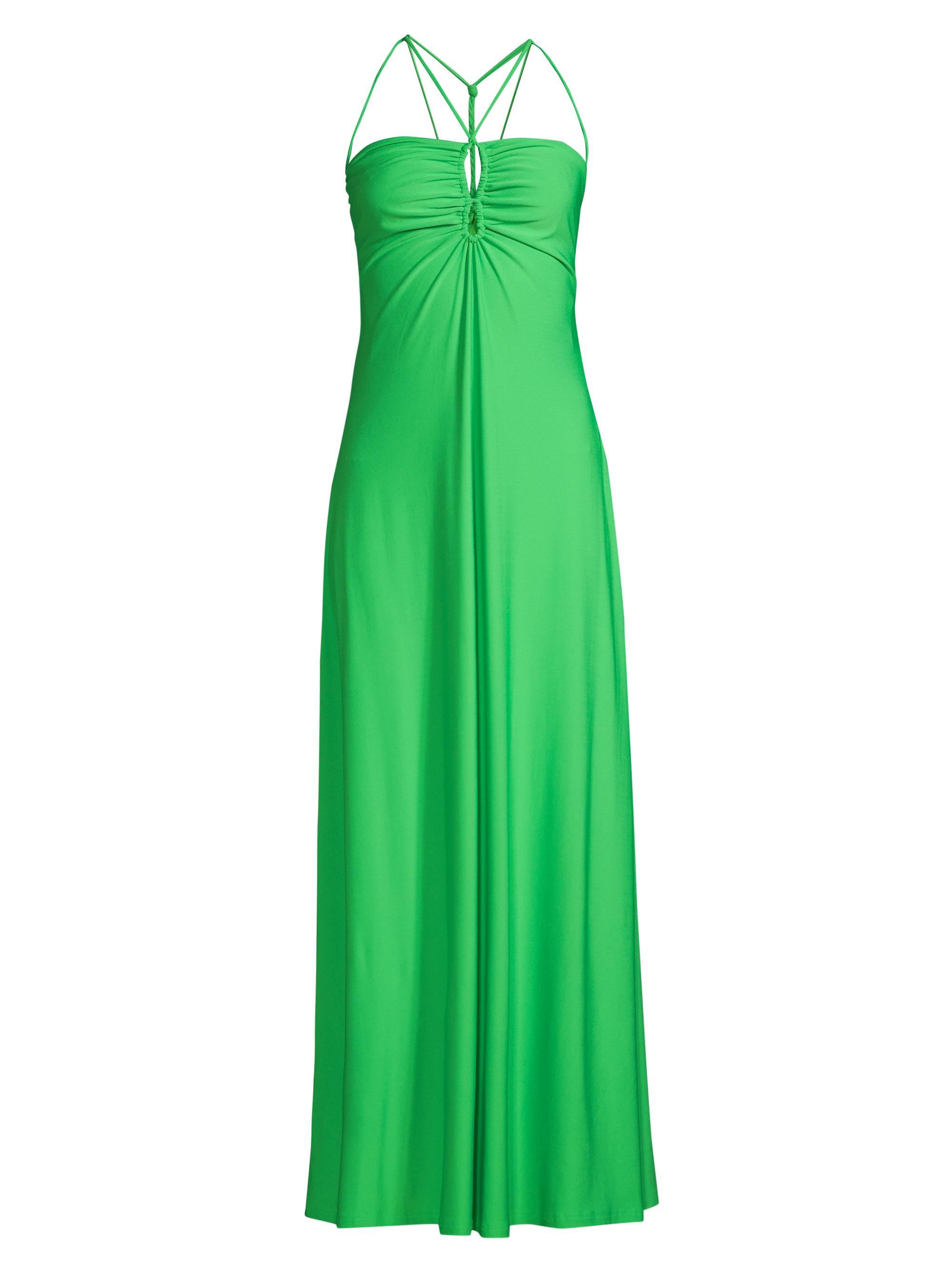 One33 Social Women's Keyhole Jersey Knit Maxi Dress - Apple Green