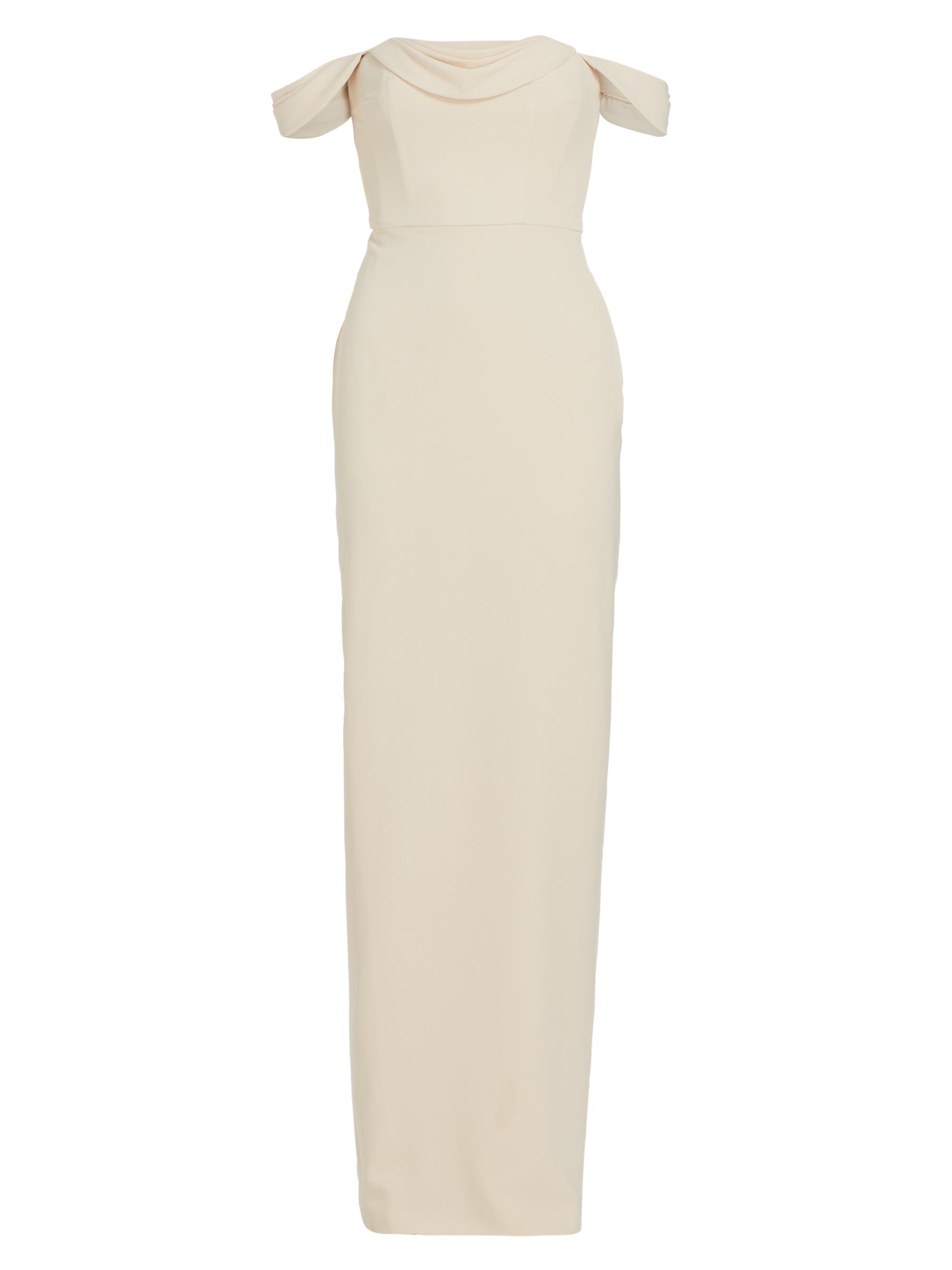 Vera Wang Bride Women's Sonsoles Off-The-Shoulder Gown - Tapioca